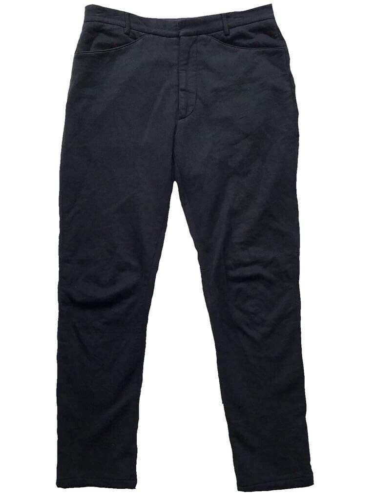 Pre-owned Maison Margiela Aw14 Mmm 10 Slim Jersey Dart Pants In Black