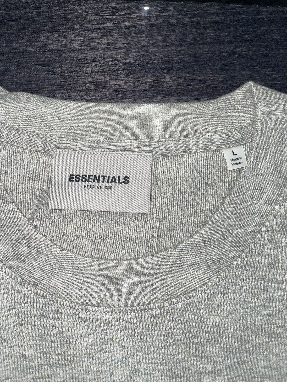 Fear of God Fear of God Essentials Dark Oatmeal T-Shirt Size US L / EU 52-54 / 3 - 3 Thumbnail