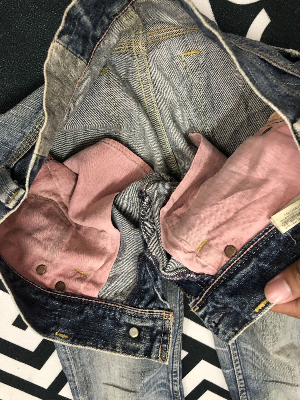 Levi's Vintage Levis Jeans Boot Cut Distressed Denim Pants W29 Size 29" - 9 Thumbnail