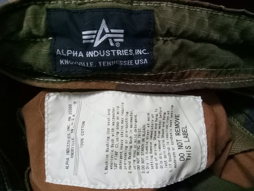 Alpha Industries 🔥🔥🔥Alpha Industries Camouflage Tactical Pants Rare Size US 35 - 21 Thumbnail