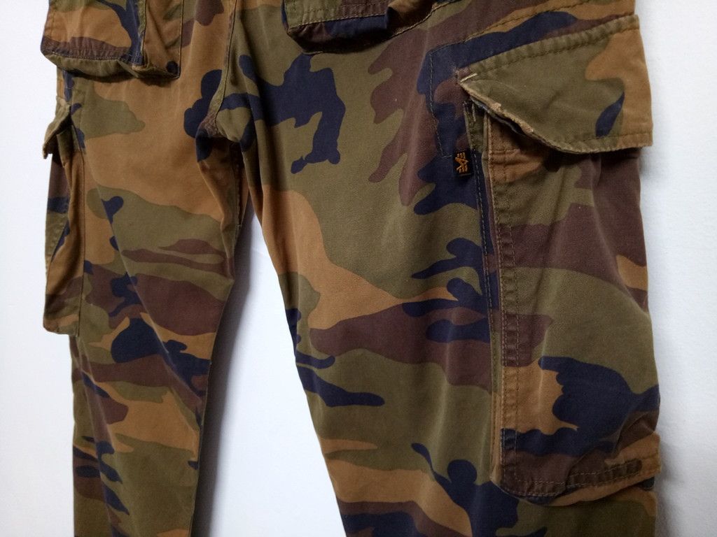 Alpha Industries 🔥🔥🔥Alpha Industries Camouflage Tactical Pants Rare Size US 35 - 13 Thumbnail