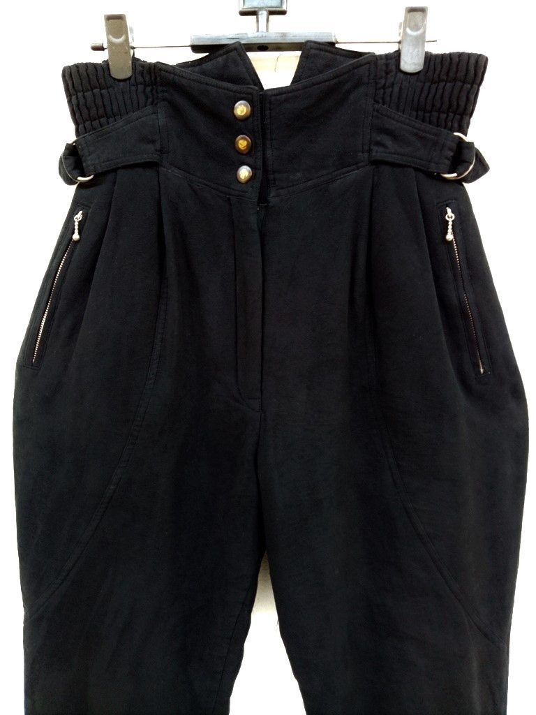 Japanese Brand 🔥Velvet HUITIÈME 8e Sports Studio Design Side Buckle Pants Size US 29 - 13 Thumbnail