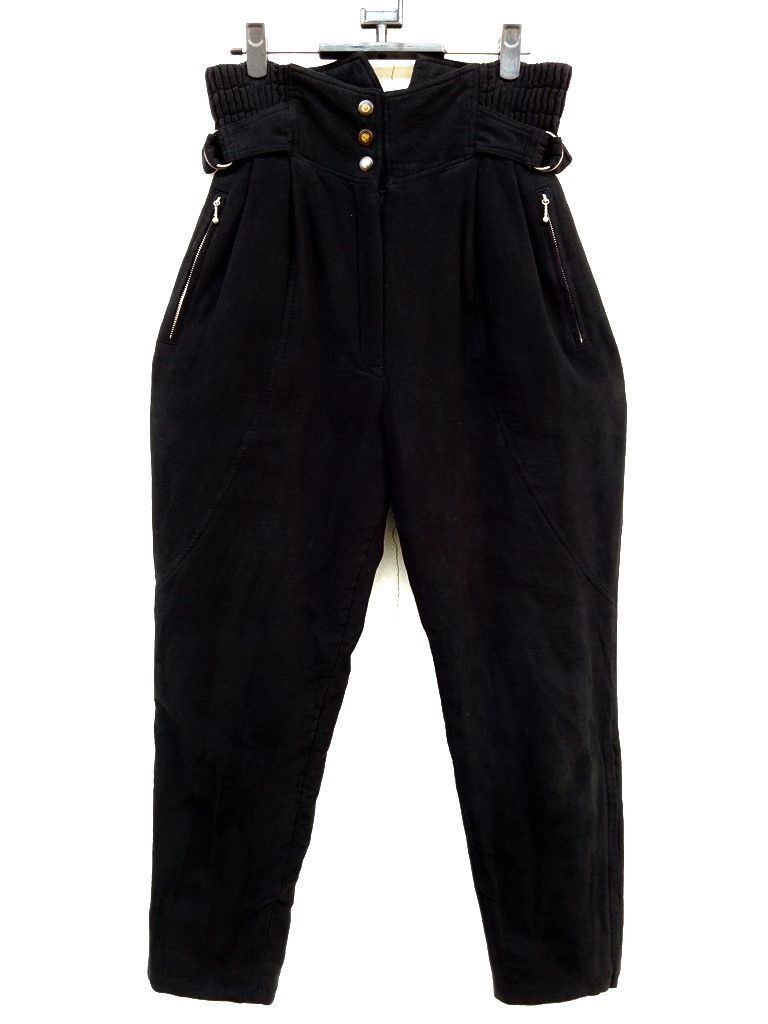 Japanese Brand 🔥Velvet HUITIÈME 8e Sports Studio Design Side Buckle Pants Size US 29 - 2 Thumbnail