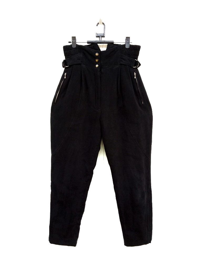 Japanese Brand 🔥Velvet HUITIÈME 8e Sports Studio Design Side Buckle Pants Size US 29 - 1 Thumbnail