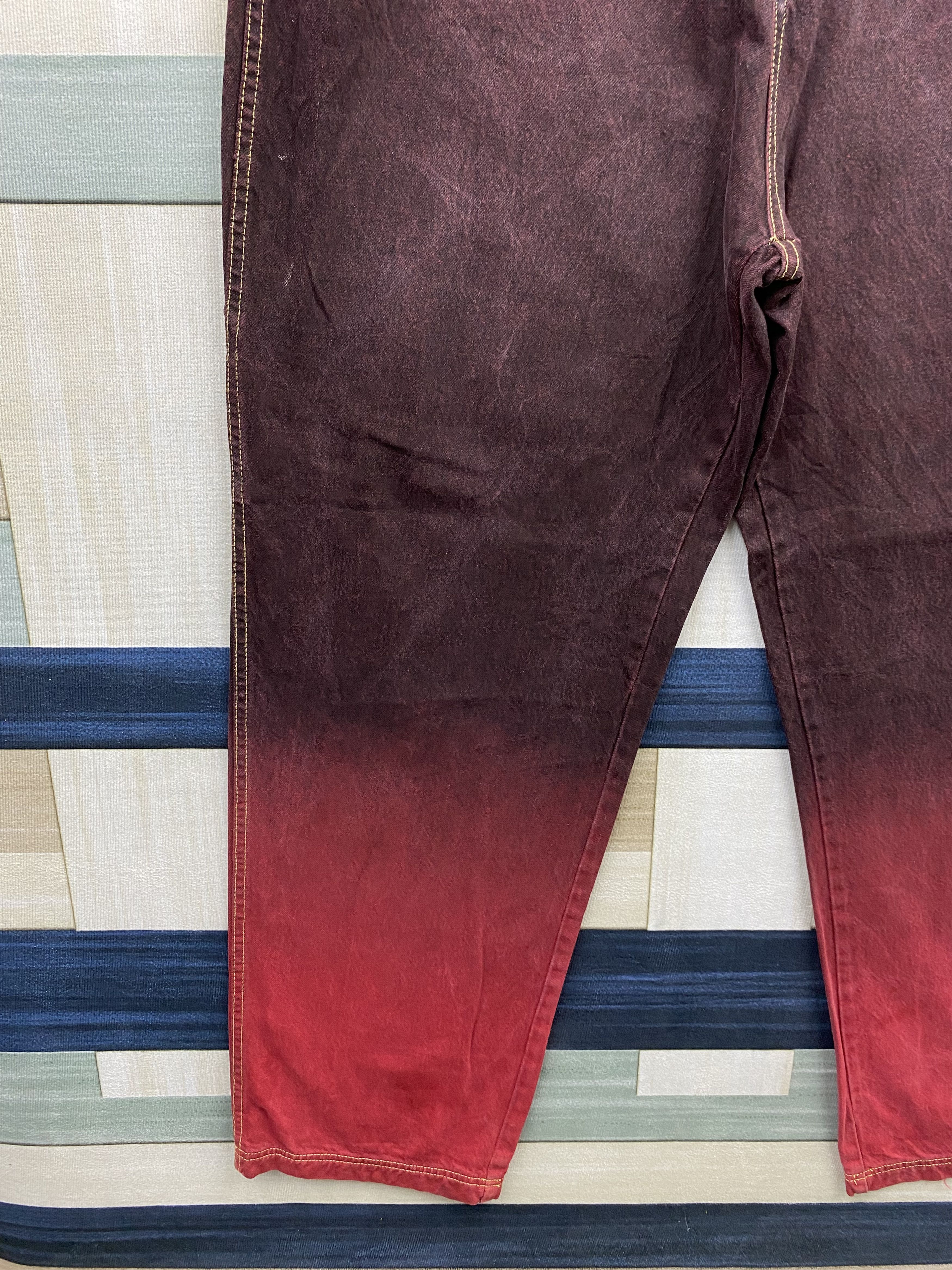 Vintage Vintage Verse 2 Tones Baggy Carpenter Denim Jean Pant Size US 41 - 11 Thumbnail