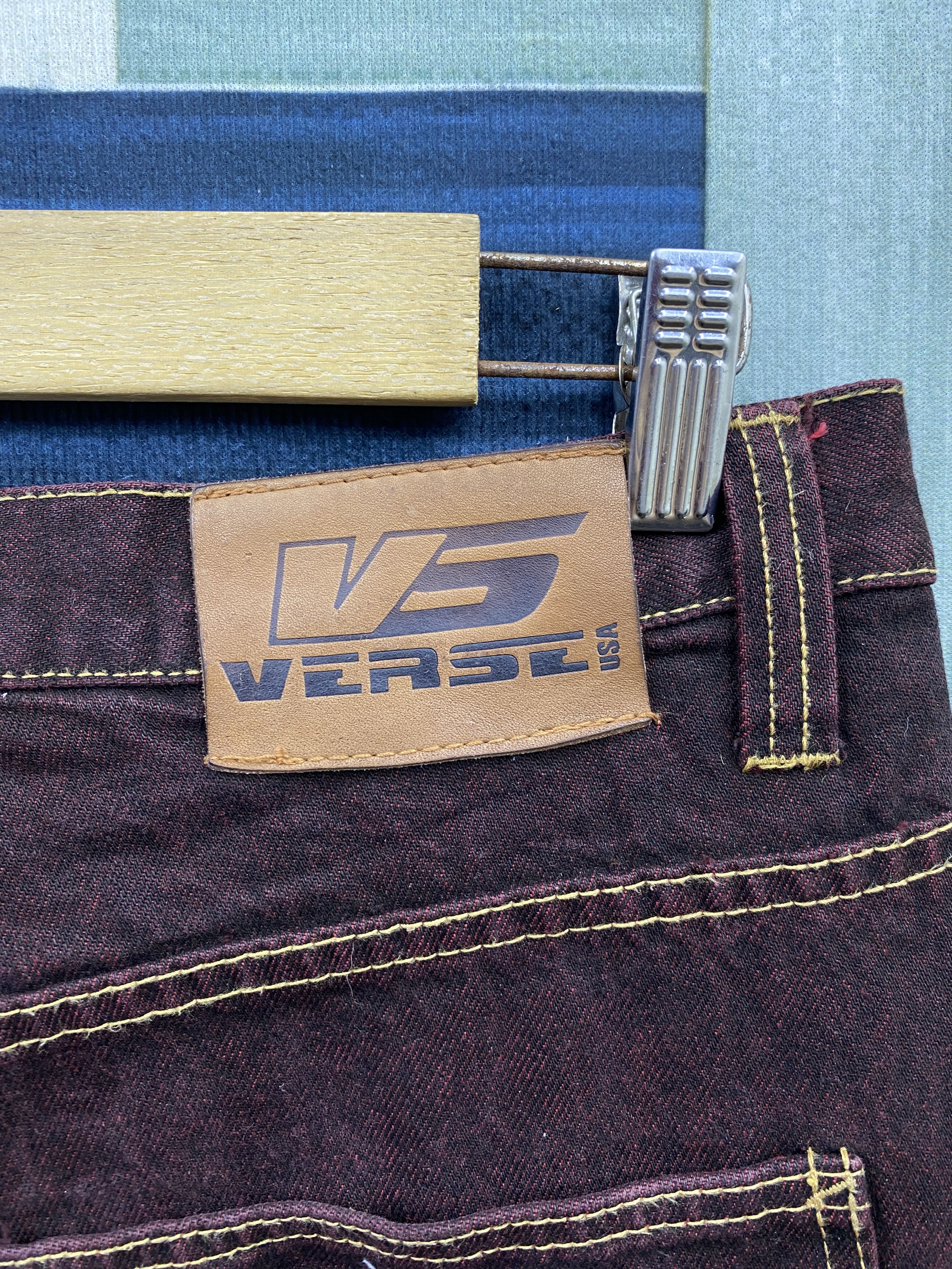 Vintage Vintage Verse 2 Tones Baggy Carpenter Denim Jean Pant Size US 41 - 5 Thumbnail