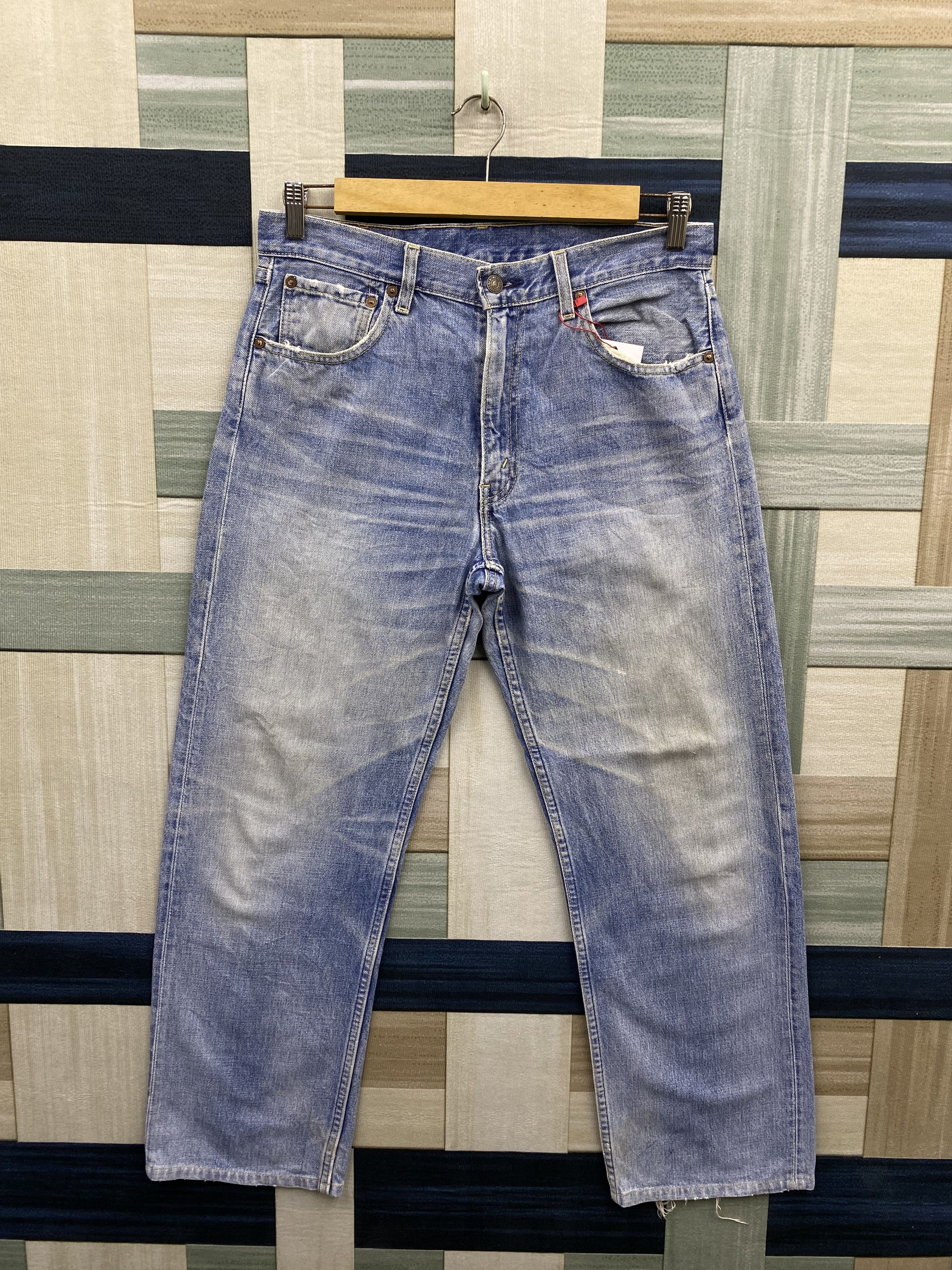 Levi's Vintage Levi's 503 Light Distress Denim Jean Pant Size US 31 - 1 Thumbnail