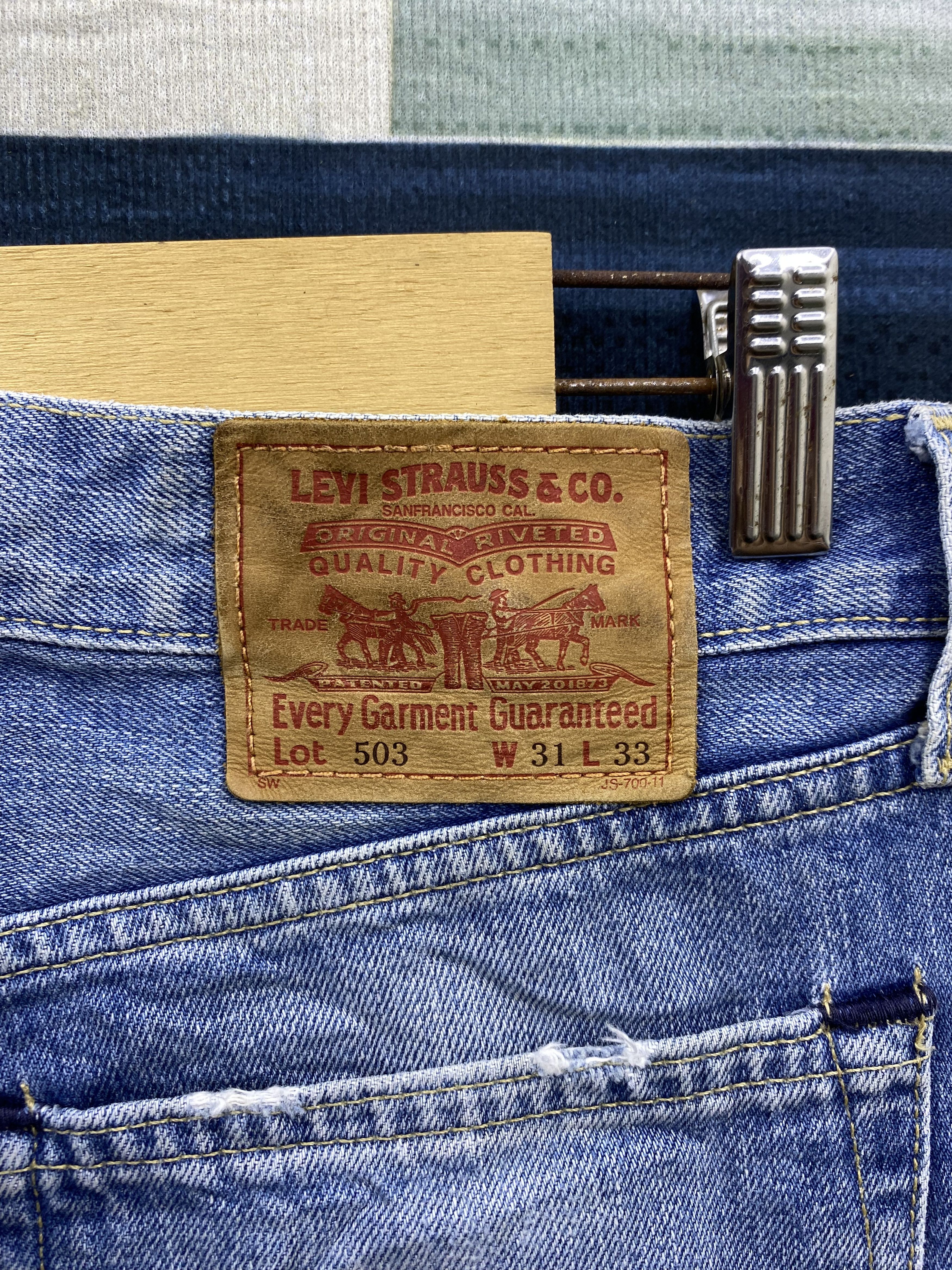 Levi's Vintage Levi's 503 Light Distress Denim Jean Pant Size US 31 - 5 Thumbnail