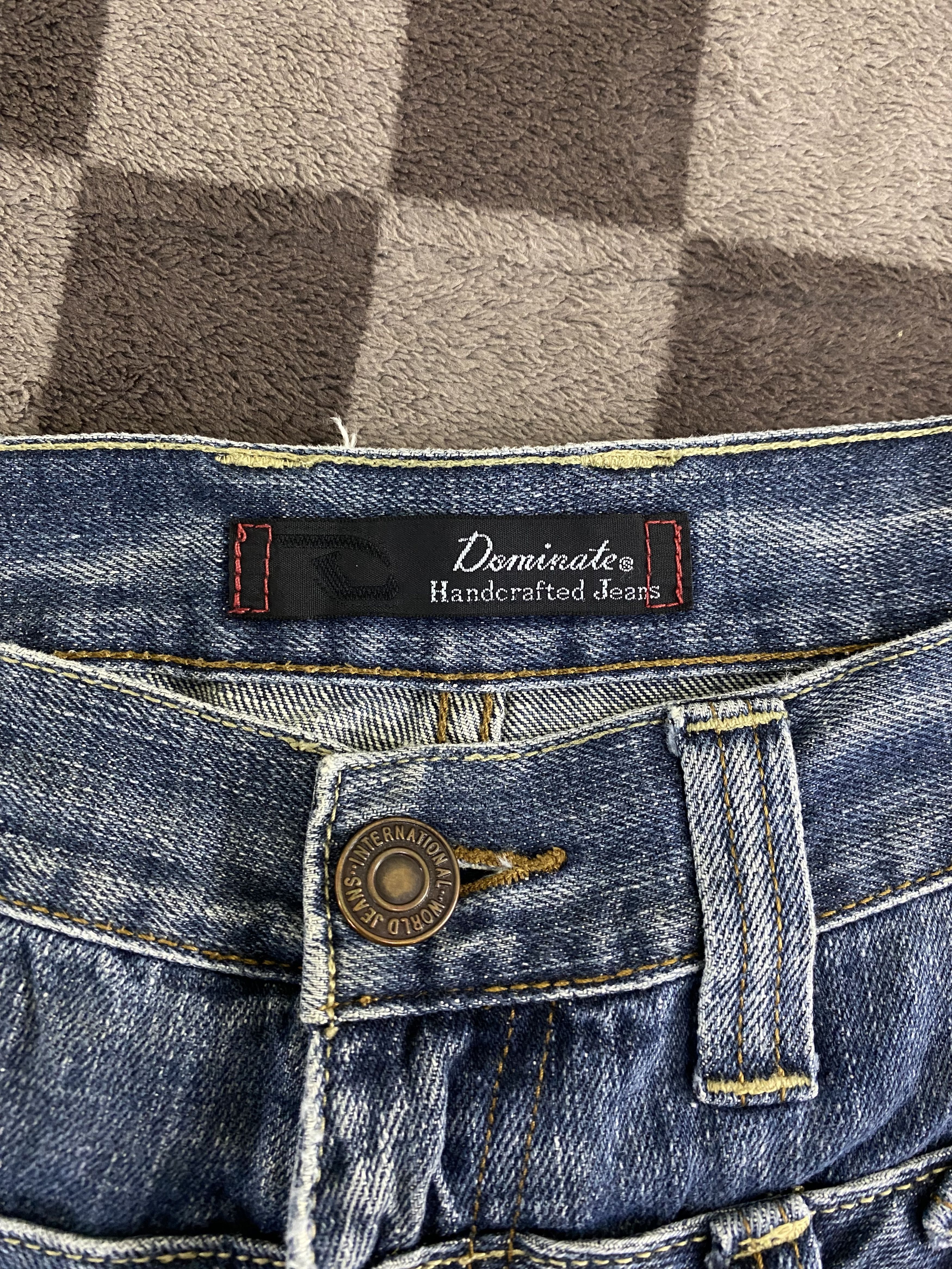 Japanese Brand Vintage Japanese Brand Dominate Double Waist Distress Jeans Size US 32 / EU 48 - 20 Thumbnail