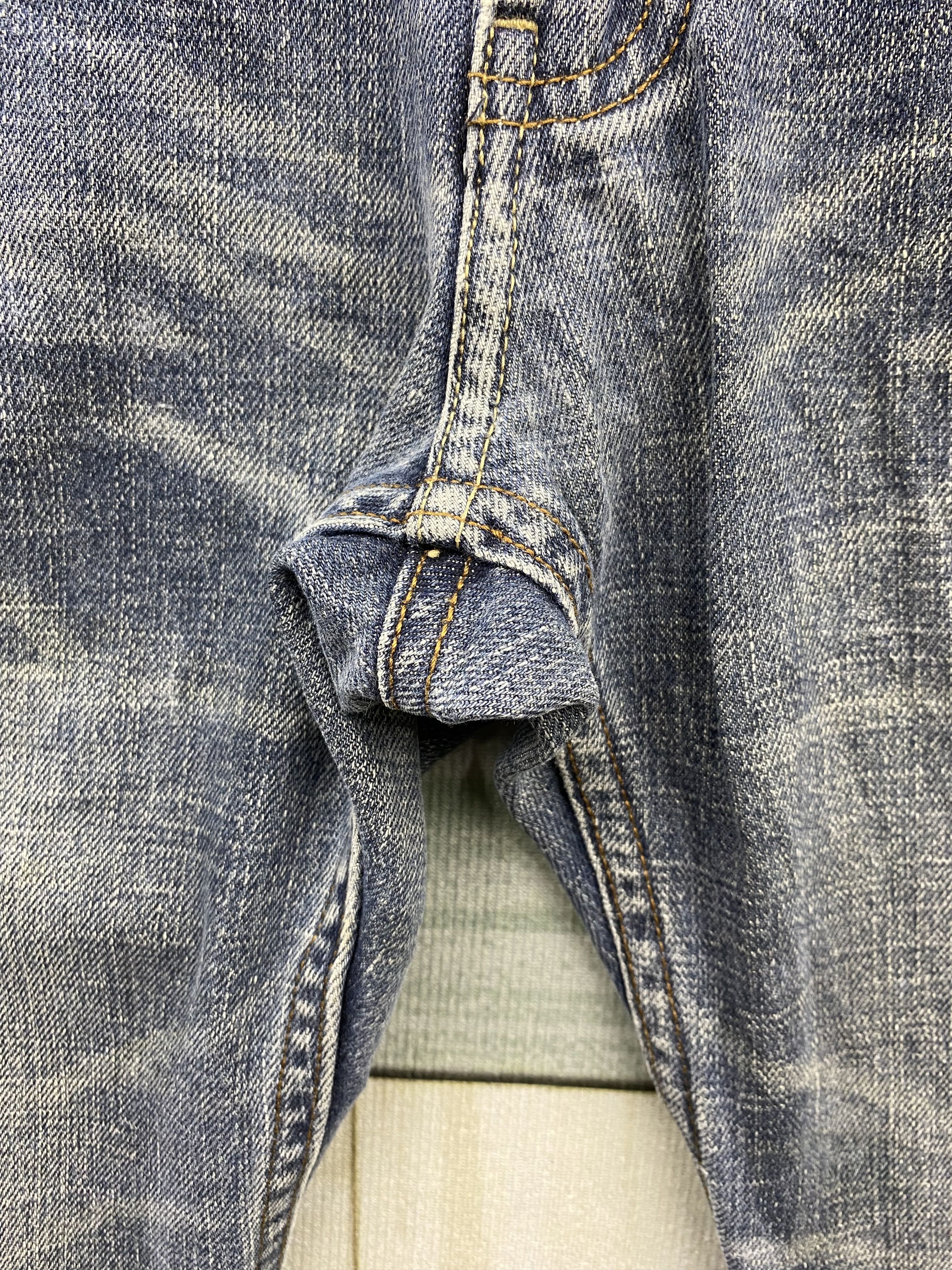 Japanese Brand Vintage Japanese Brand Dominate Double Waist Distress Jeans Size US 32 / EU 48 - 16 Thumbnail