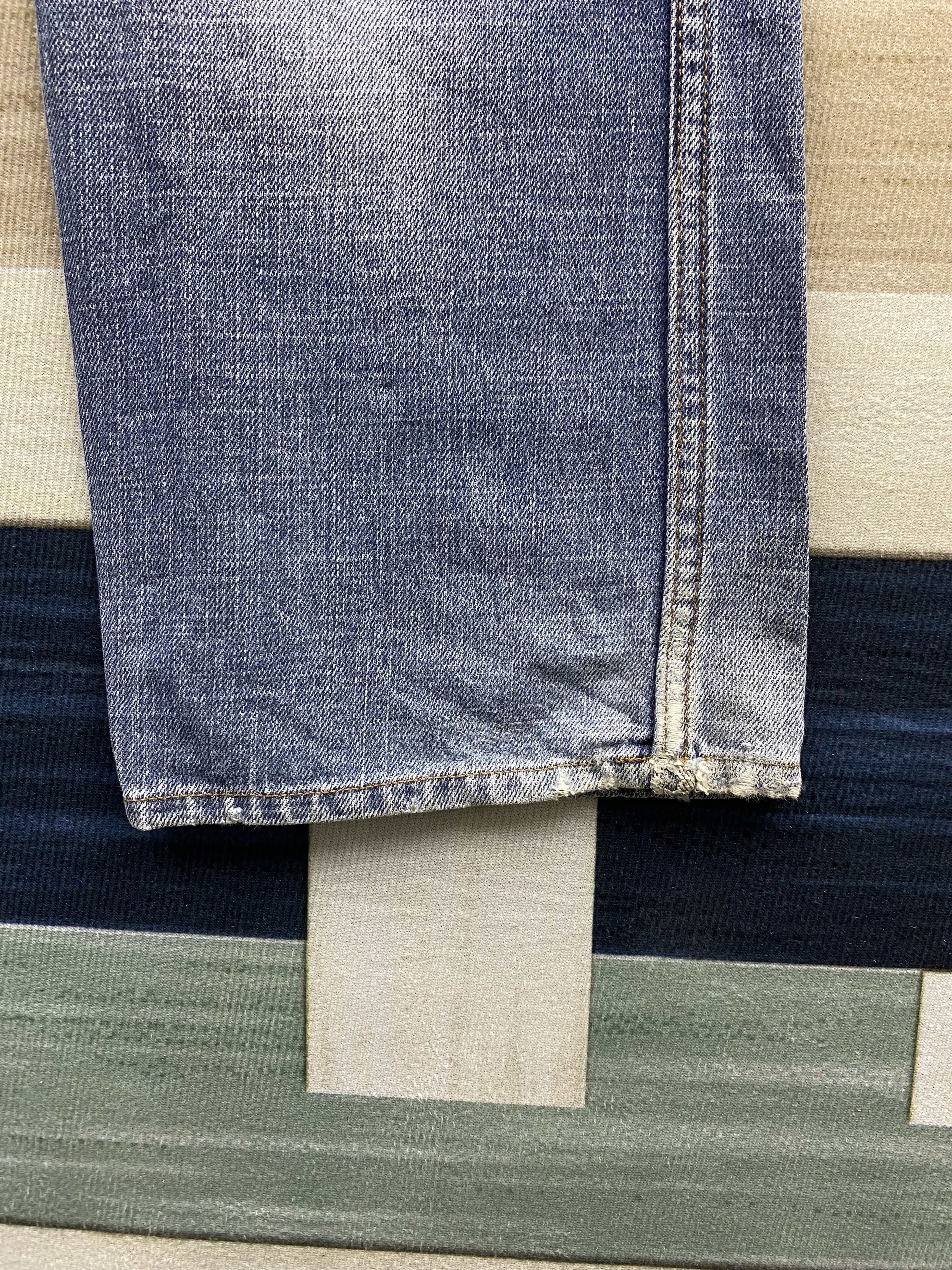 Japanese Brand Vintage Japanese Brand Dominate Double Waist Distress Jeans Size US 32 / EU 48 - 10 Thumbnail