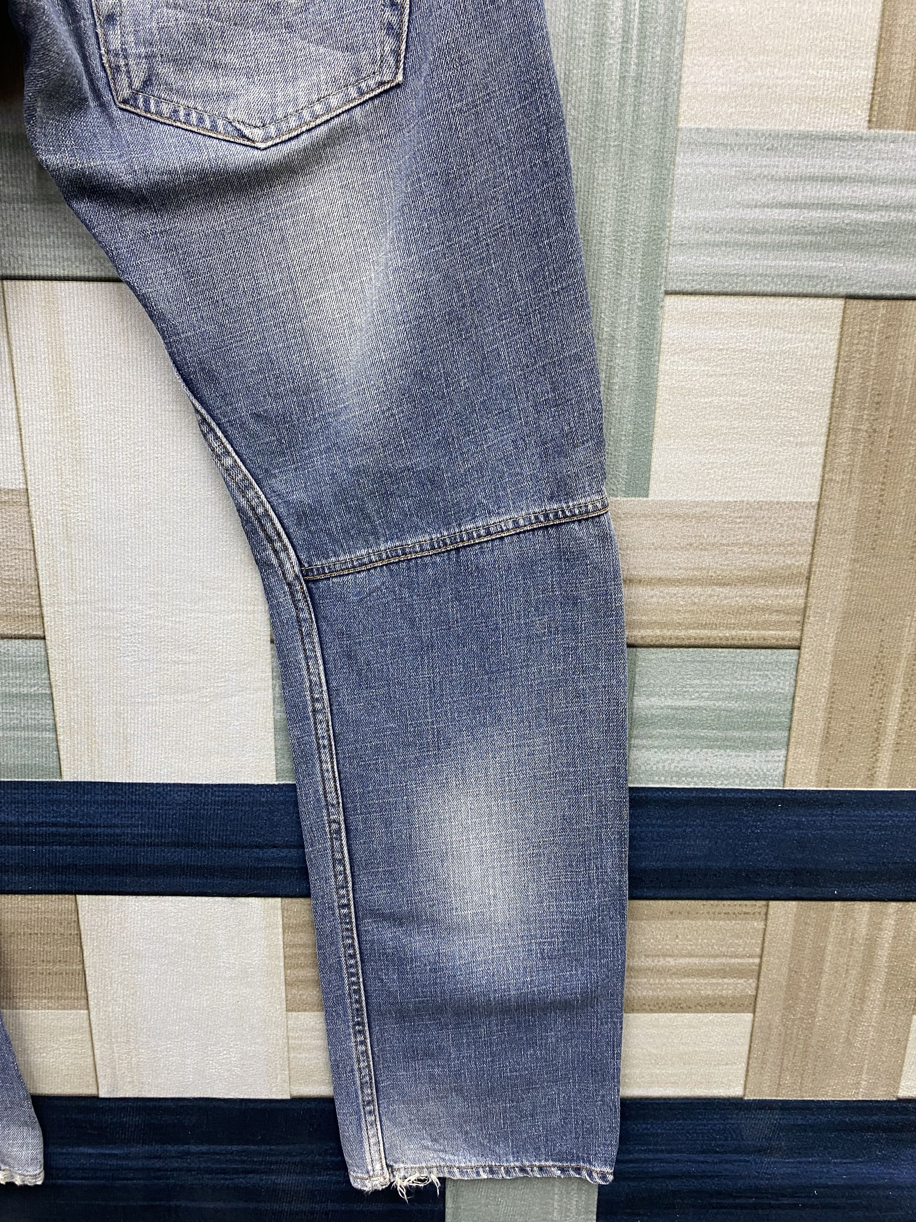 Japanese Brand Vintage Japanese Brand Dominate Double Waist Distress Jeans Size US 32 / EU 48 - 9 Thumbnail