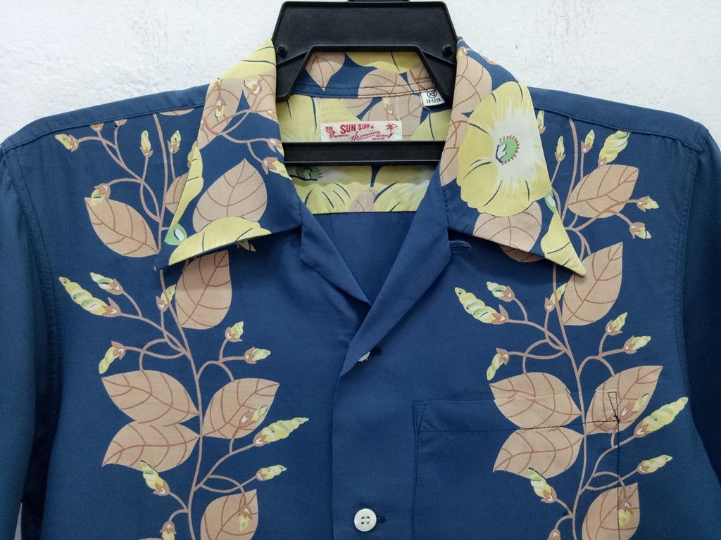 Sun Surf 🔥🔥🔥Rayon Sunsurf Hawaiian Full Flower Button Up Shirt Size US XS / EU 42 / 0 - 2 Thumbnail