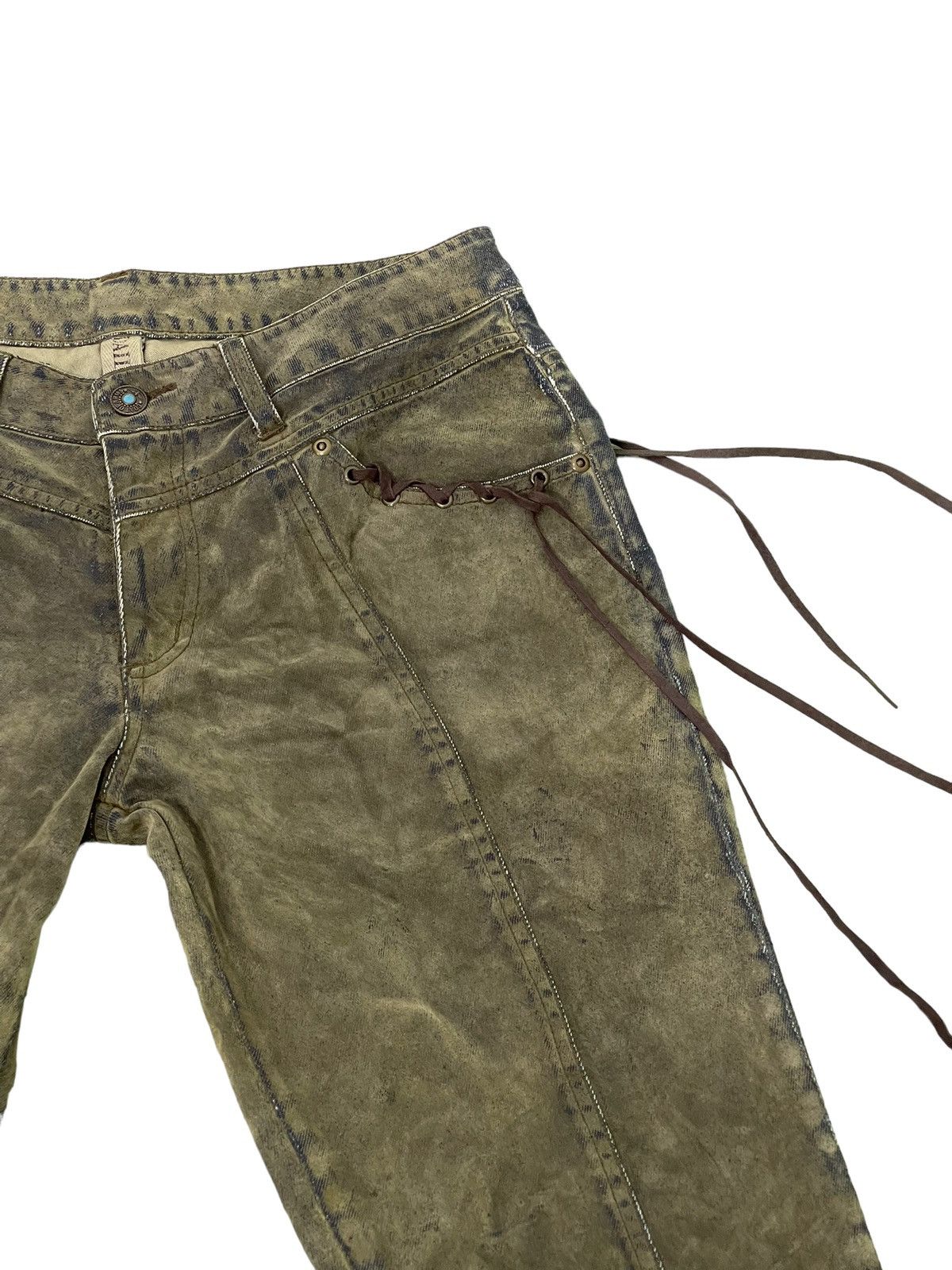 Japanese Brand Flare Jeans Daily News Moleskin Faded Low Rise Boot Cut 5🟦5 Size US 30 / EU 46 - 18 Thumbnail