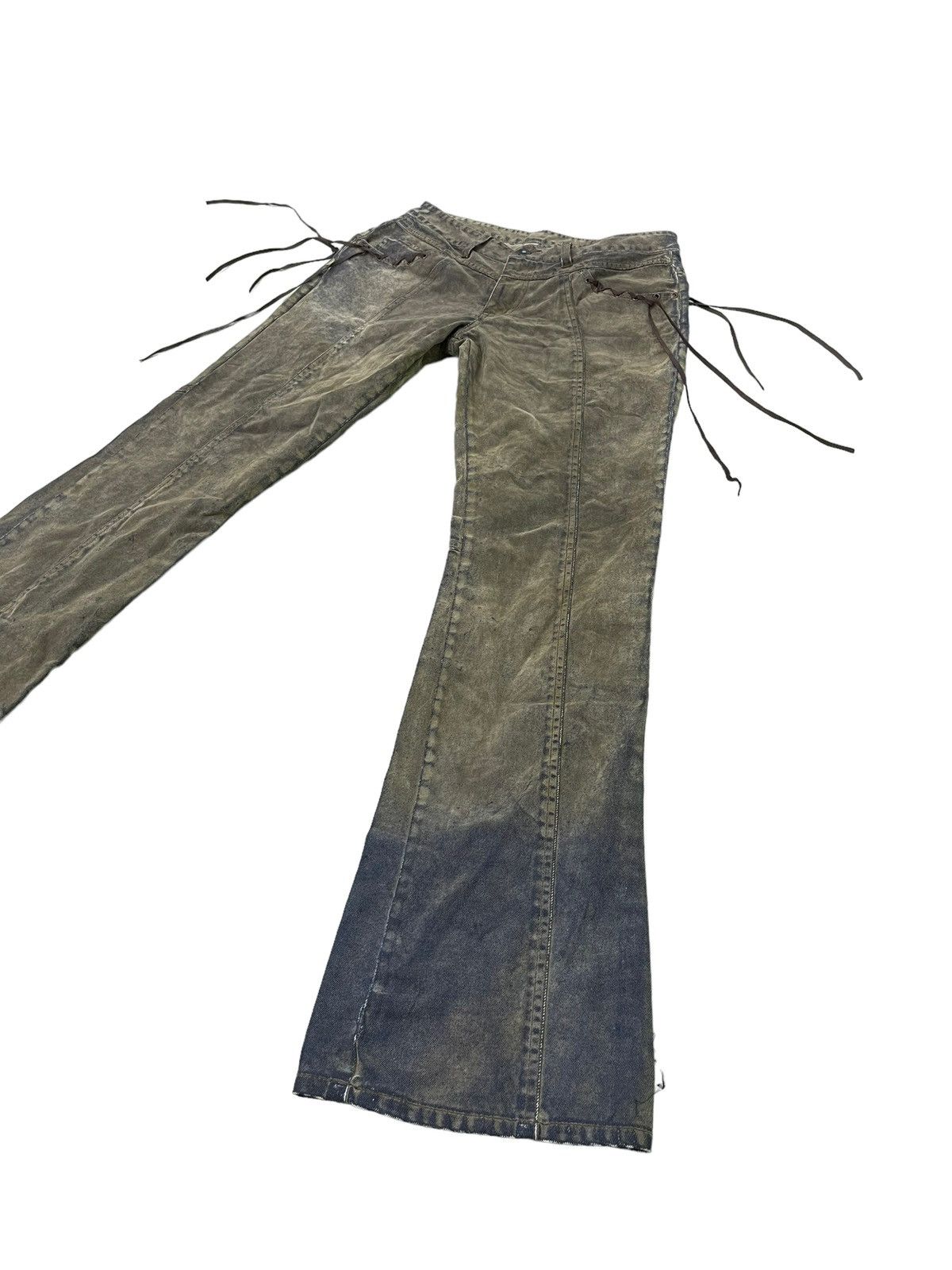 Japanese Brand Flare Jeans Daily News Moleskin Faded Low Rise Boot Cut 5🟦5 Size US 30 / EU 46 - 12 Thumbnail
