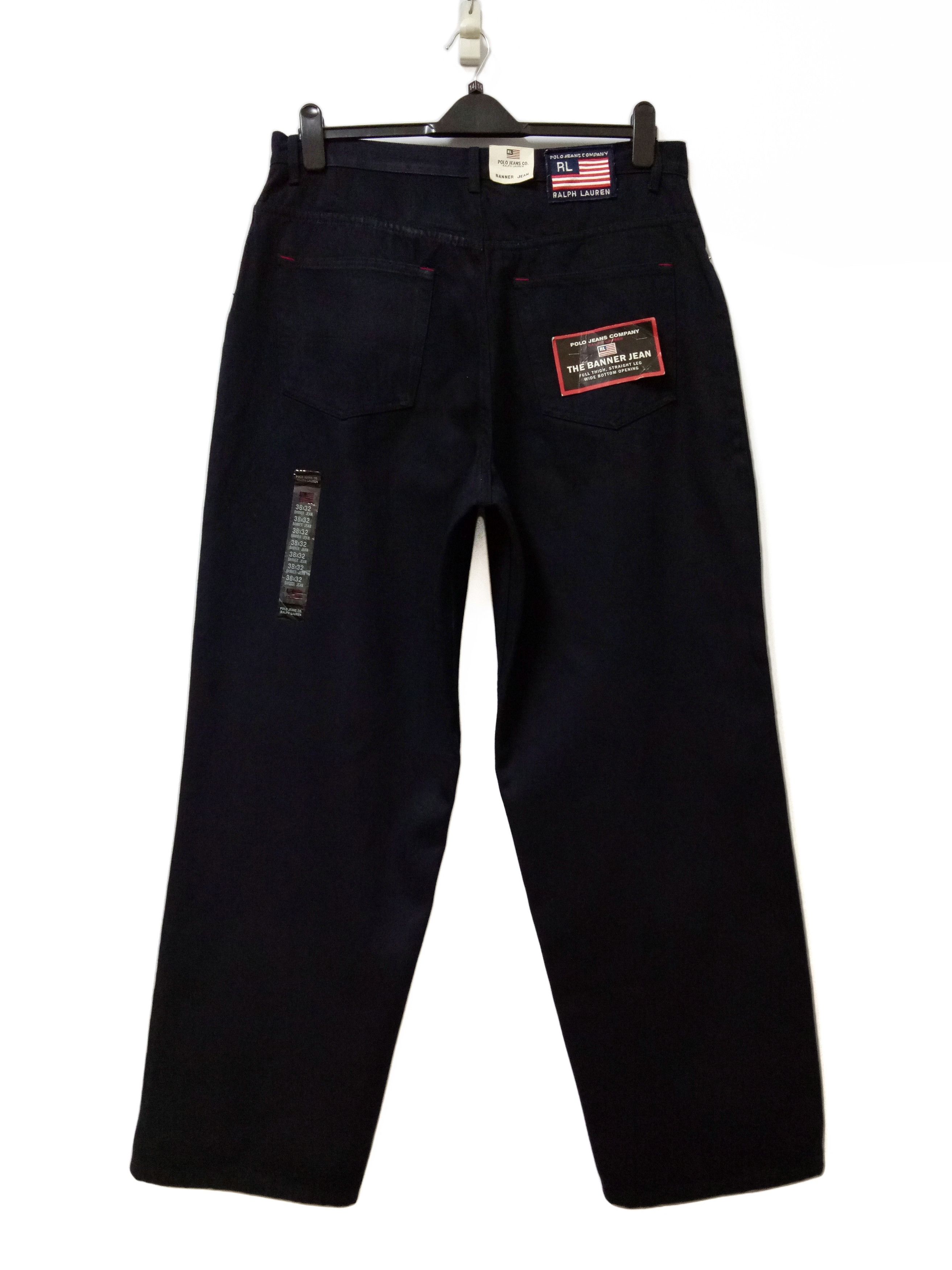 image of Polo Ralph Laurent Jeans The Banner Jean in Dark Navy Black, Men's (Size 37)