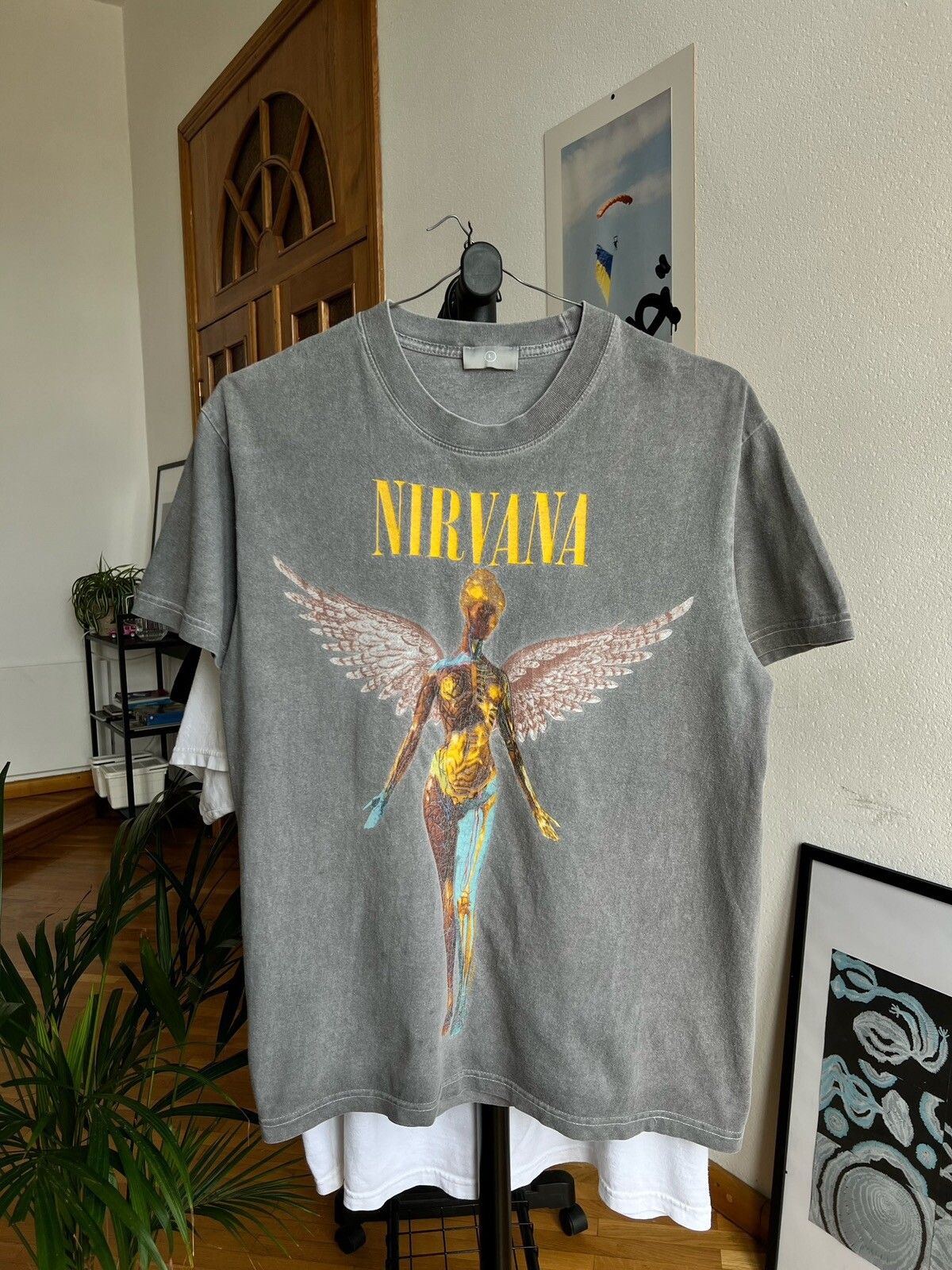 Pre-owned Nirvana X Vintage Nirvana In Utero 1993 Bootleg In Grey