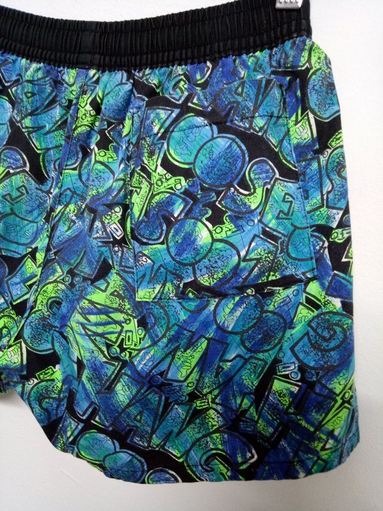 Vintage 🔥Hang Loose Fullprint Short Pants With Drawstring RARE Size US 30 / EU 46 - 6 Thumbnail