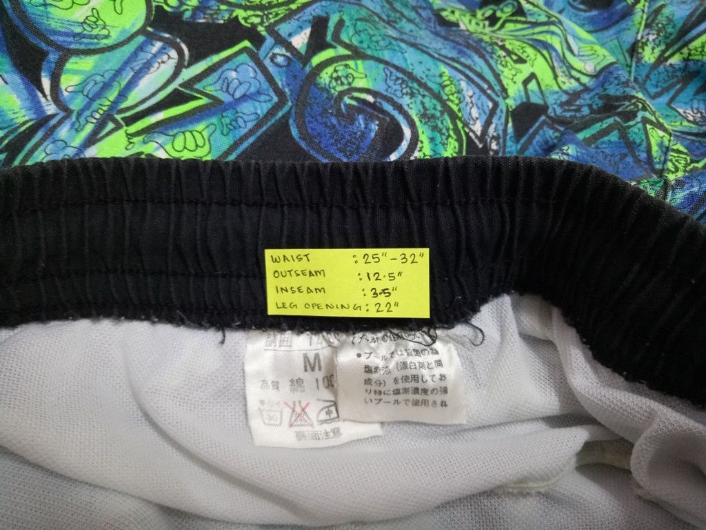 Vintage 🔥Hang Loose Fullprint Short Pants With Drawstring RARE Size US 30 / EU 46 - 8 Thumbnail