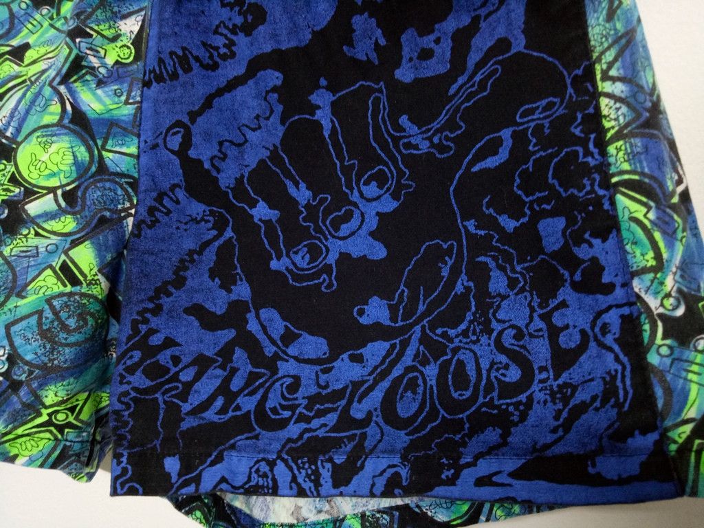 Vintage 🔥Hang Loose Fullprint Short Pants With Drawstring RARE Size US 30 / EU 46 - 3 Thumbnail