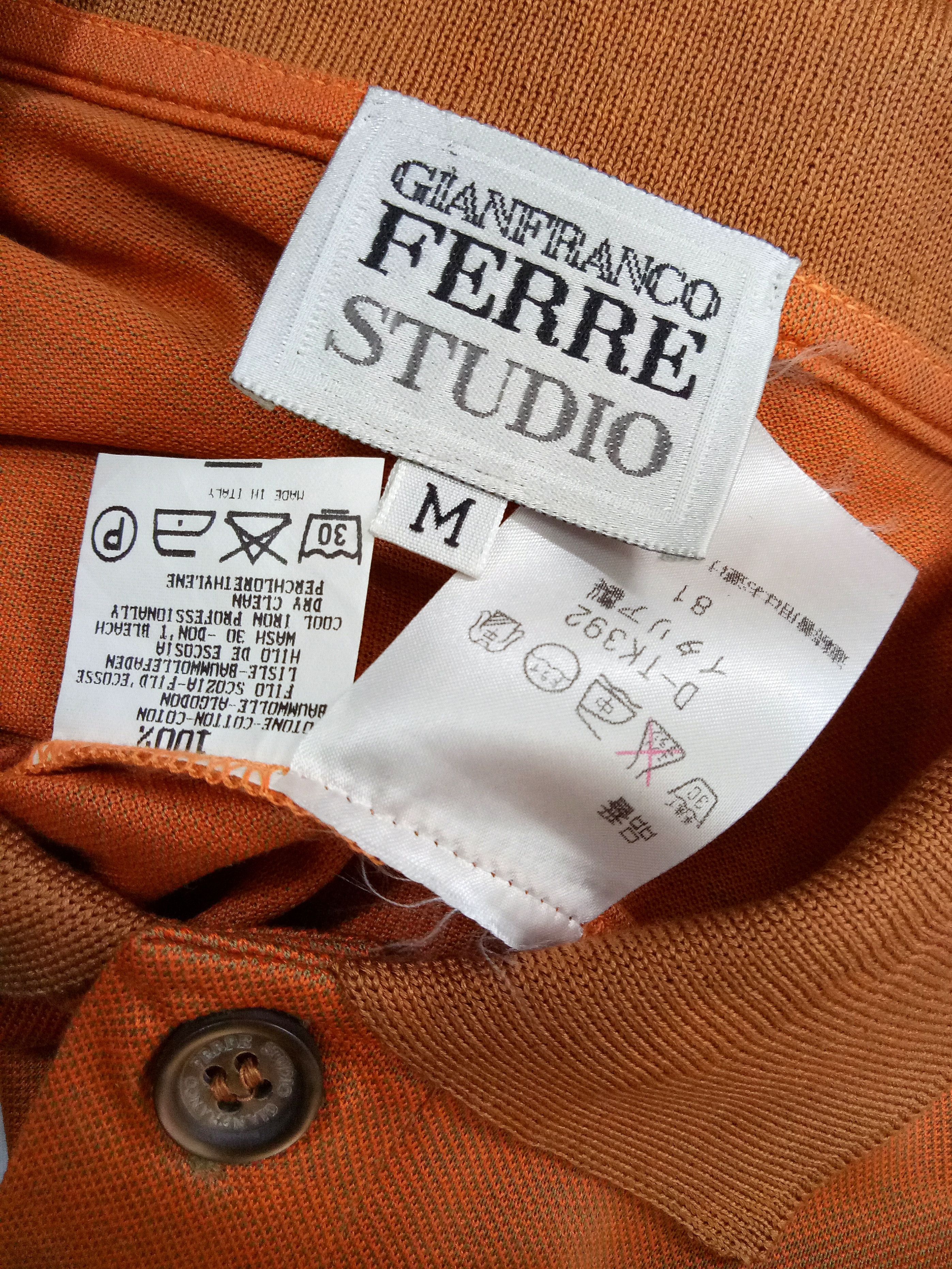 Ferre 🔥Gianfranco Ferre Studio Made in Italy LS Button Up Shirt Size US M / EU 48-50 / 2 - 7 Thumbnail