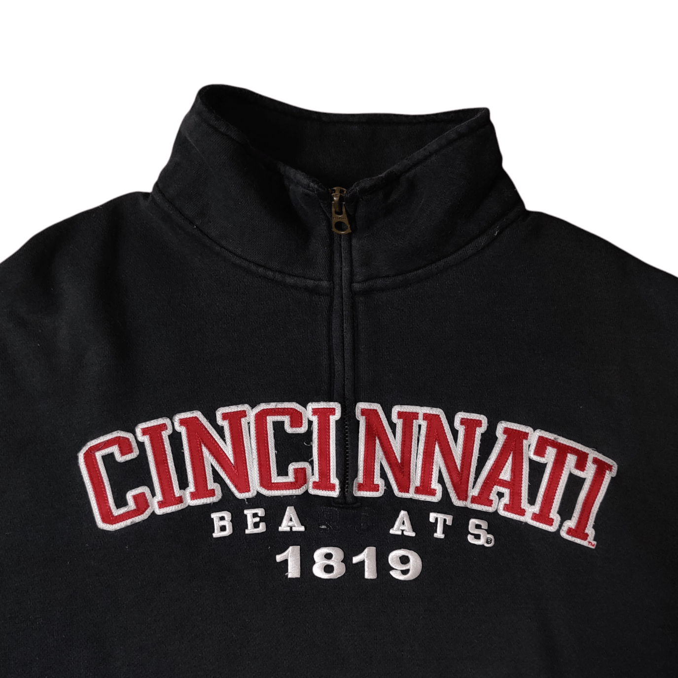 NFL Vintage Cincinnati Bearcats NFL Team Sweatshirt Half Zipper Size US M / EU 48-50 / 2 - 2 Thumbnail