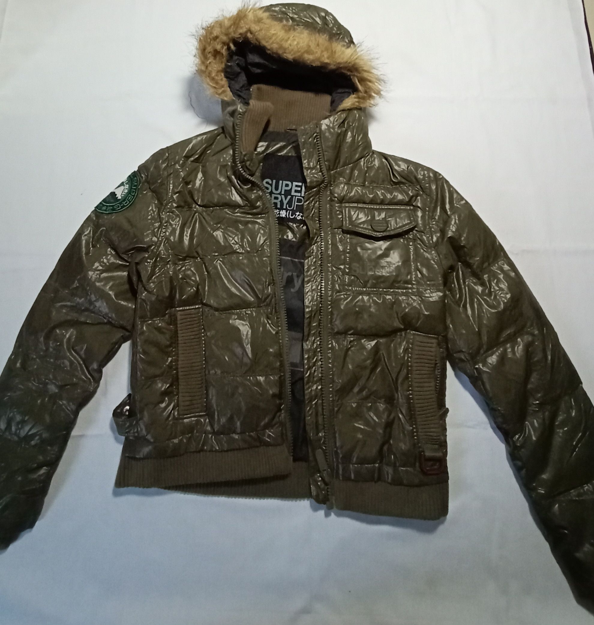 Japanese Brand Super Dry Japan Downhill Jacket Padded Hoodie Size S / US 4 / IT 40 - 1 Thumbnail