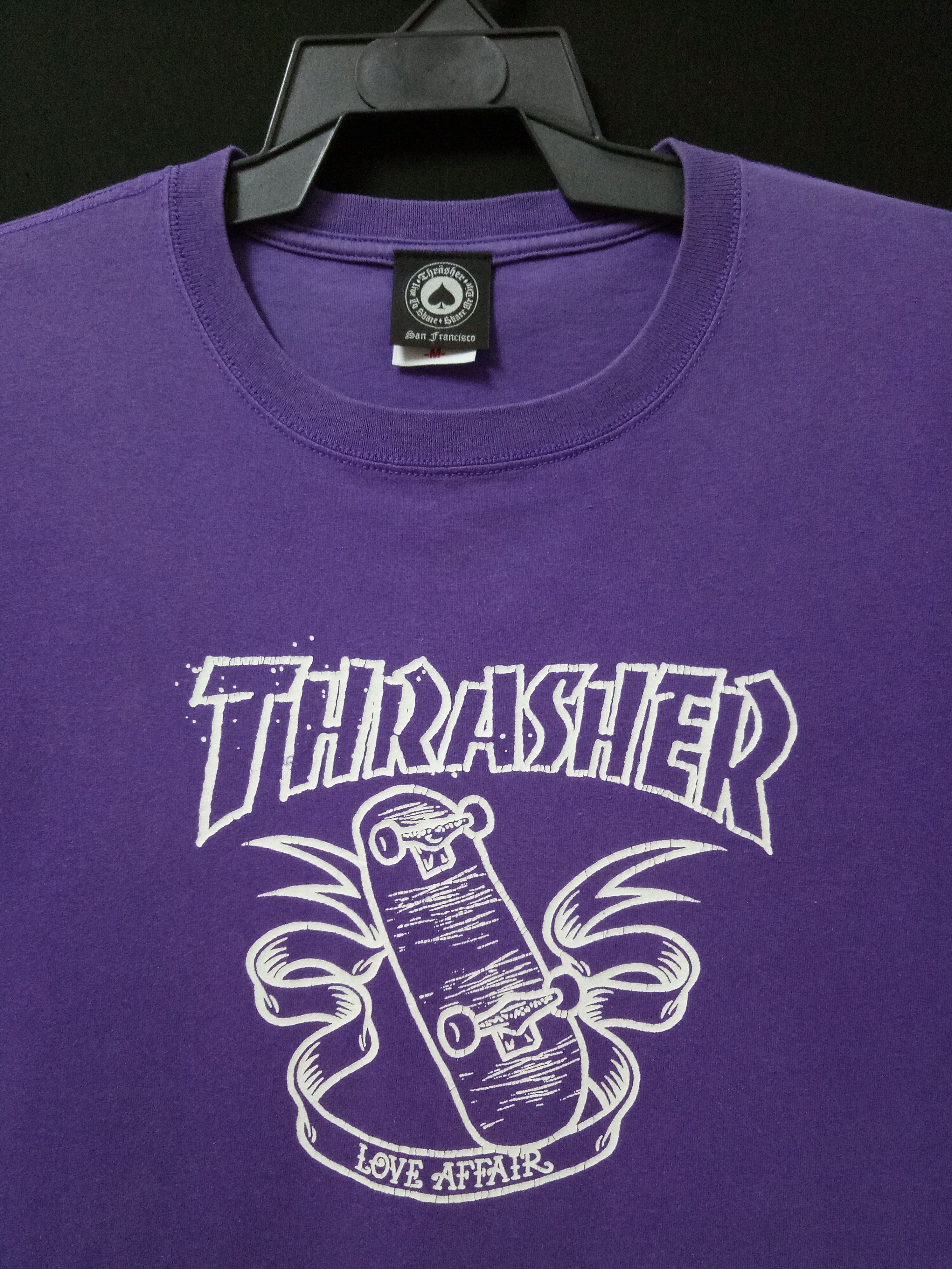 Thrasher 🔥🔥🔥Vintage Thrasher Skateboard Love Affair T-shirts Size US M / EU 48-50 / 2 - 2 Thumbnail