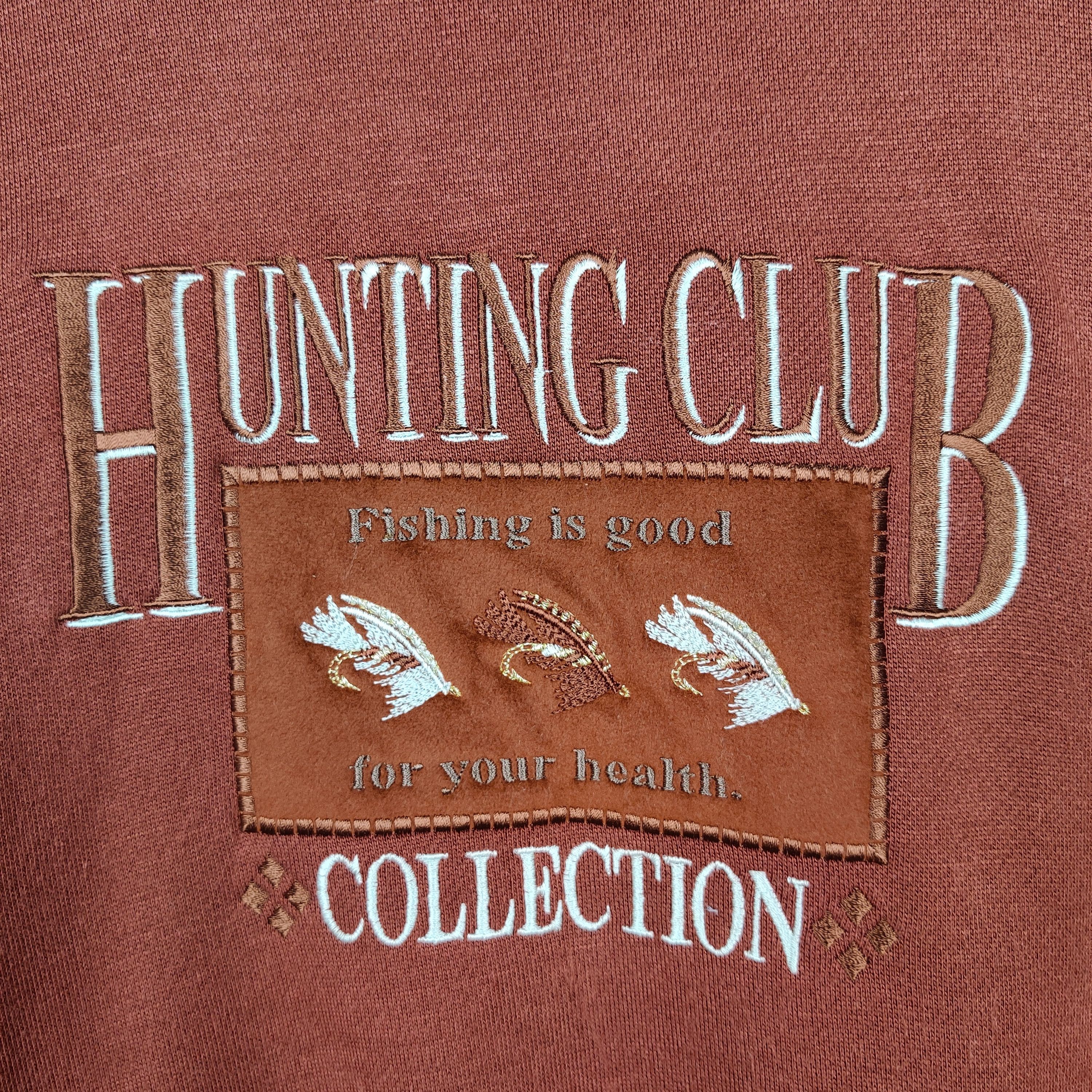 Japanese Brand Vintage Hunting Club Collection Sweatshirt Embroidered Size US L / EU 52-54 / 3 - 4 Thumbnail