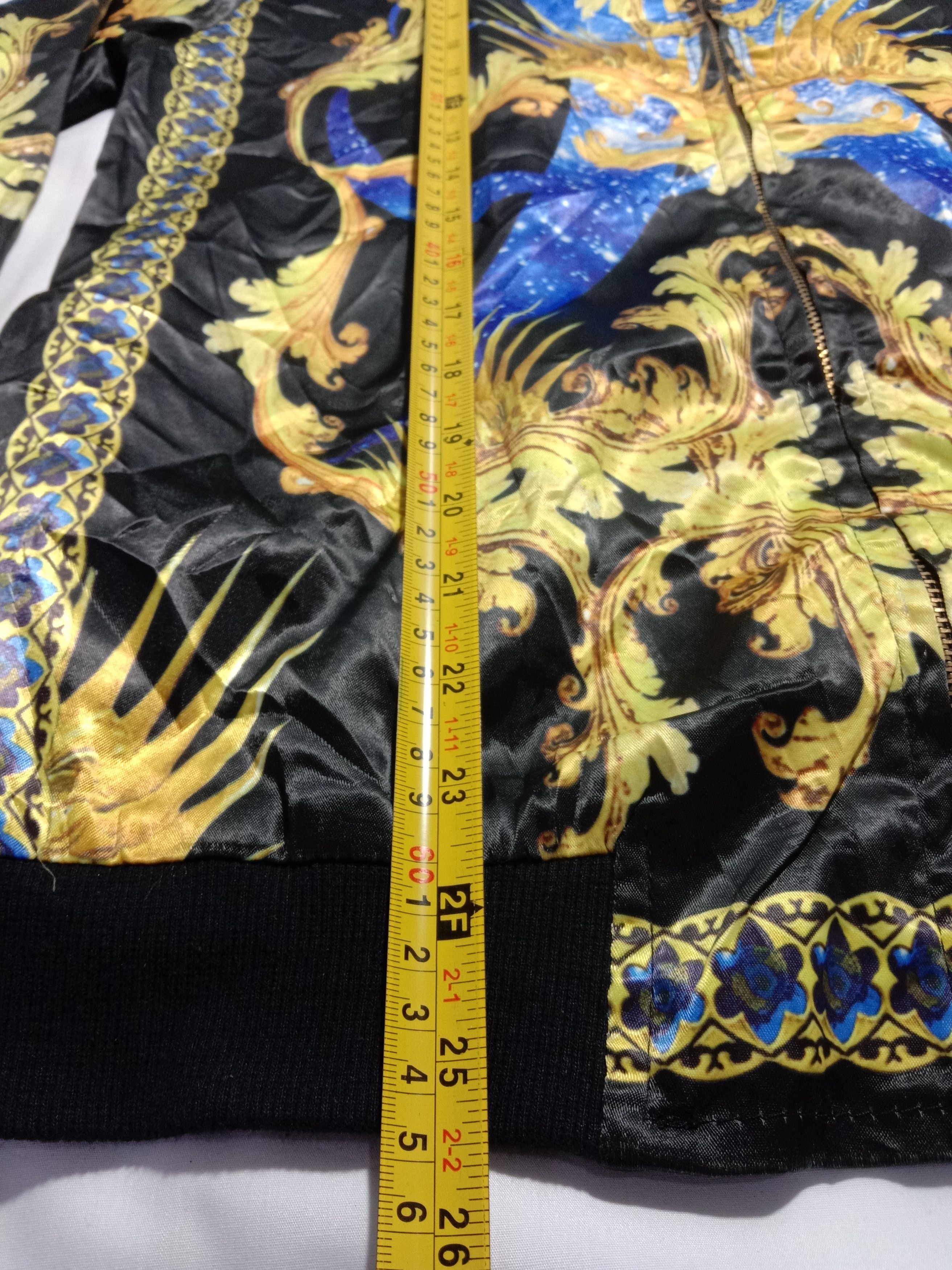 Vintage Satin Zipper Jacket Baroque Givenchy Inspired Jacket Size US S / EU 44-46 / 1 - 9 Thumbnail