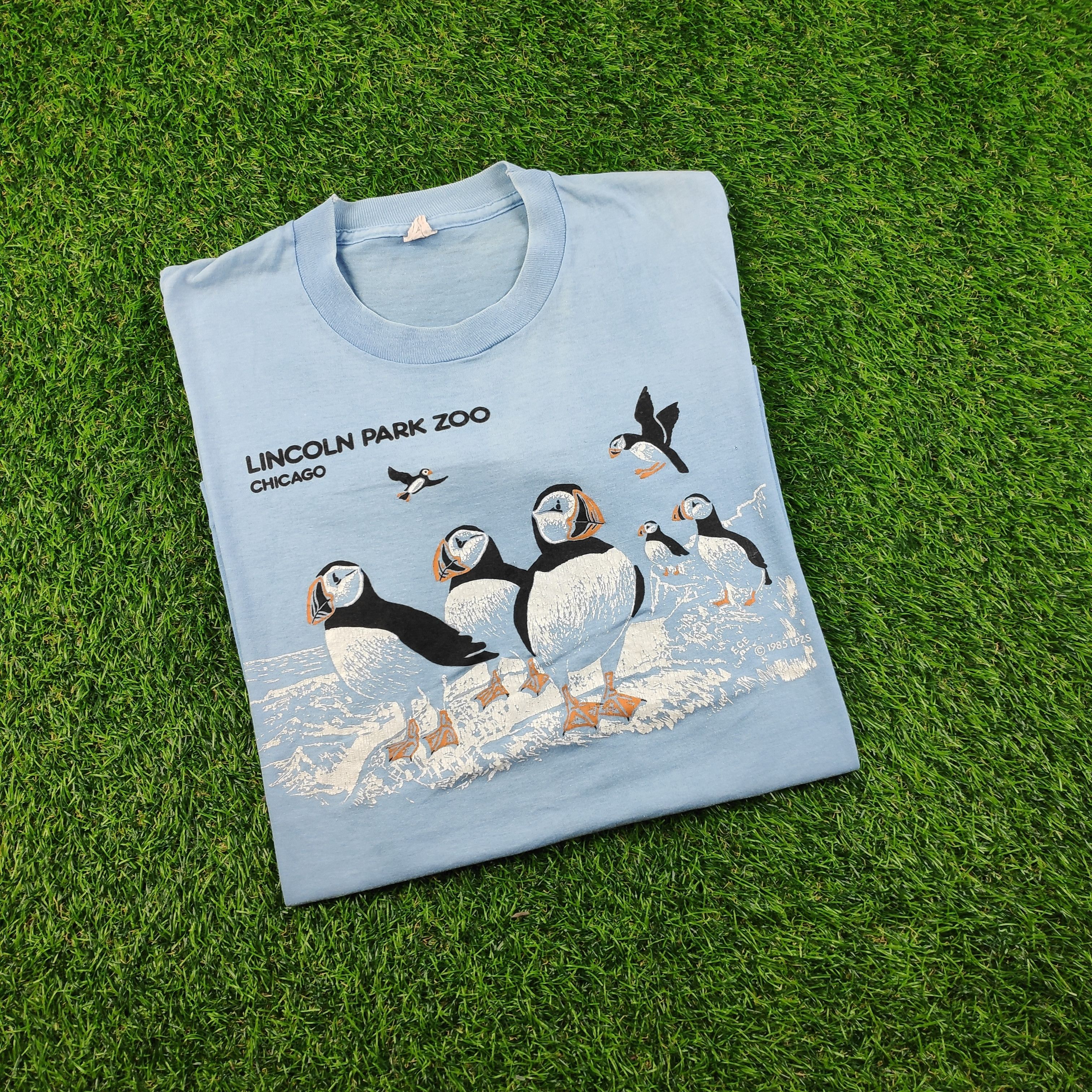 Vintage Vintage 80s Lincoln Park Zoo Paperthin Single Stitch Tee Size US M / EU 48-50 / 2 - 2 Thumbnail