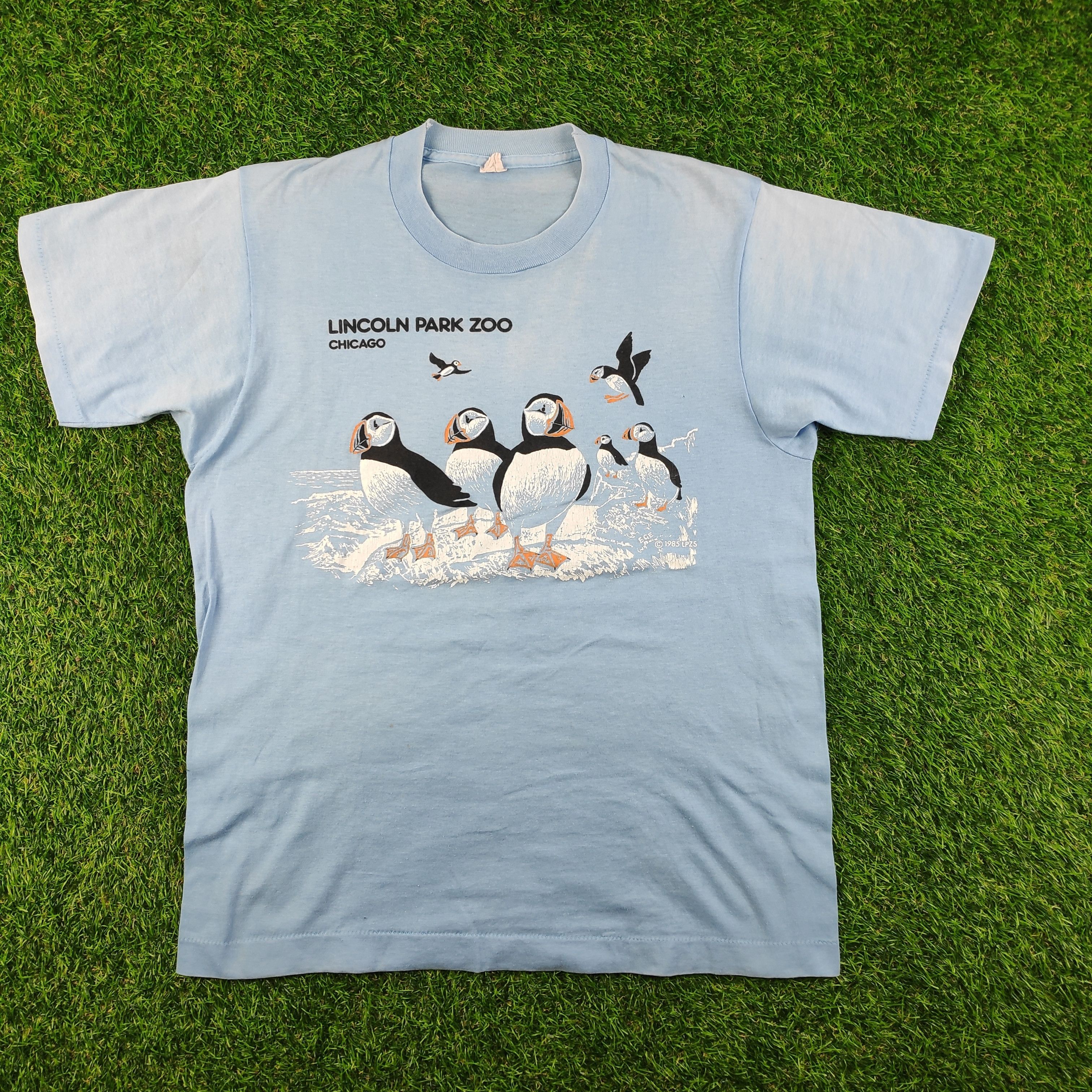 Vintage Vintage 80s Lincoln Park Zoo Paperthin Single Stitch Tee Size US M / EU 48-50 / 2 - 1 Thumbnail