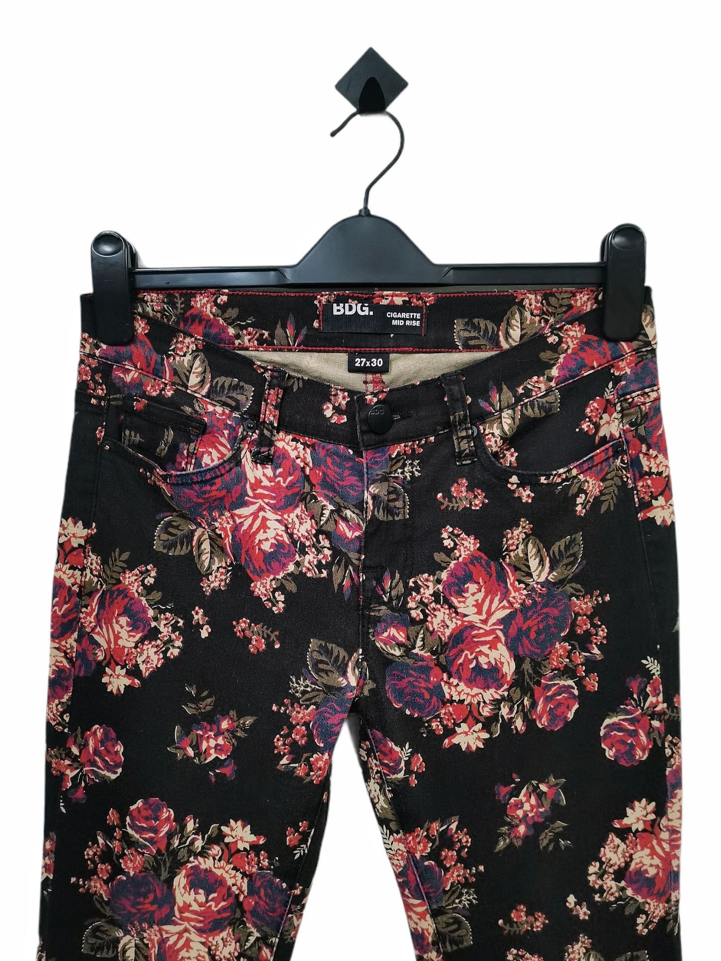 Art Comes First 🔥Fullprint Floral Skinny Jeans BDG Cigarette Mid Rise Rare Size US 30 / EU 46 - 8 Thumbnail