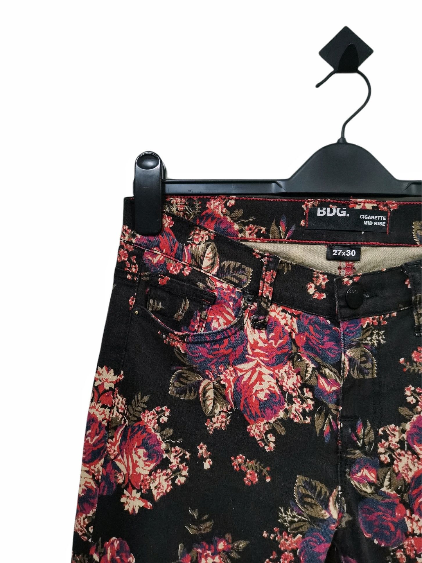 Art Comes First 🔥Fullprint Floral Skinny Jeans BDG Cigarette Mid Rise Rare Size US 30 / EU 46 - 11 Thumbnail