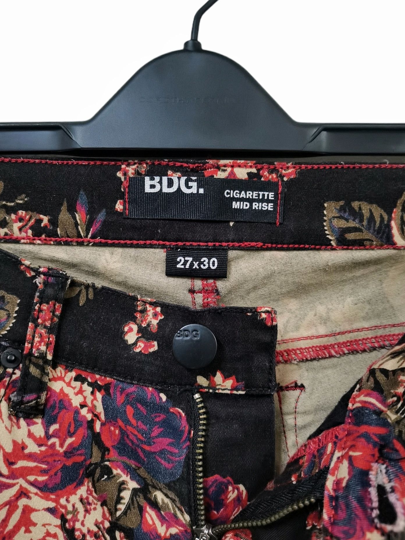 Art Comes First 🔥Fullprint Floral Skinny Jeans BDG Cigarette Mid Rise Rare Size US 30 / EU 46 - 15 Thumbnail