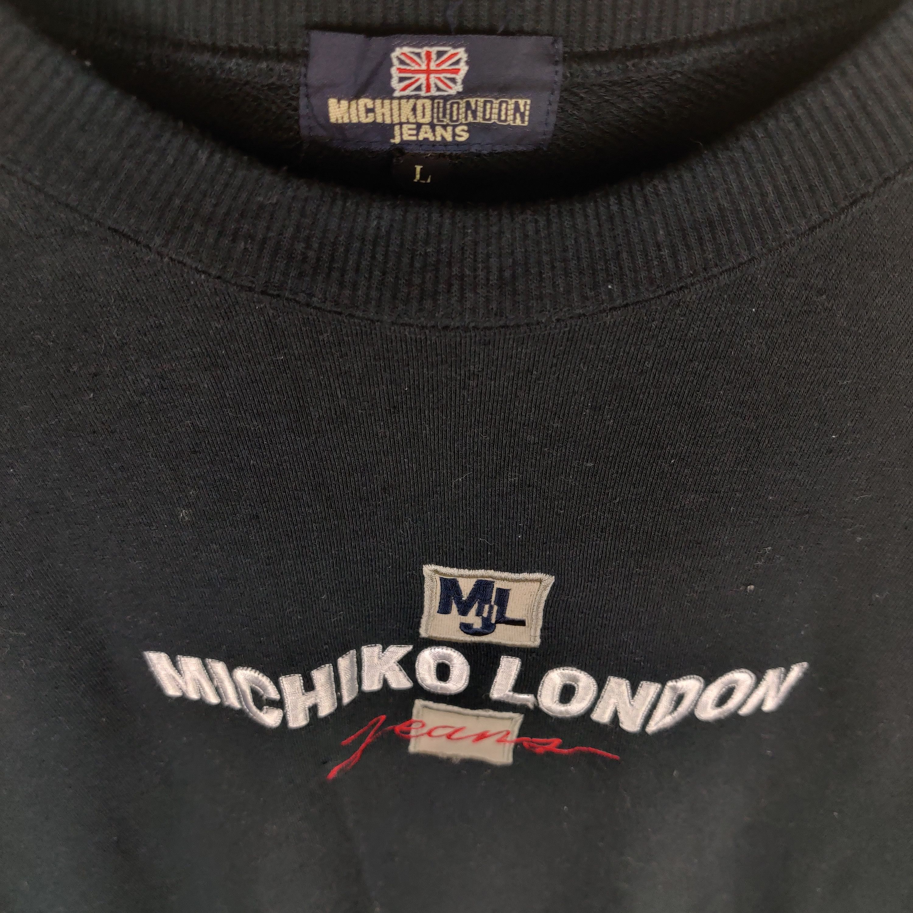 Michiko Koshino London Vintage Michiko London Jeans Sweatshirt Embroidered Size US L / EU 52-54 / 3 - 3 Thumbnail