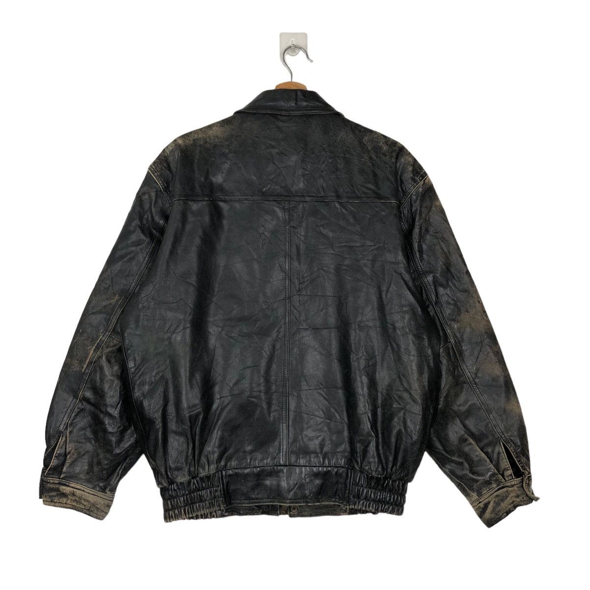 Japanese Brand VINTAGE BOMBER LEATHER JACKET RACER JUBIAN TOKYO FUR Size US M / EU 48-50 / 2 - 7 Thumbnail