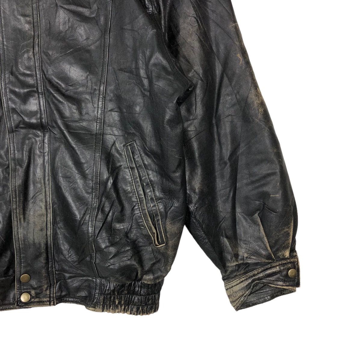 Japanese Brand VINTAGE BOMBER LEATHER JACKET RACER JUBIAN TOKYO FUR Size US M / EU 48-50 / 2 - 4 Thumbnail