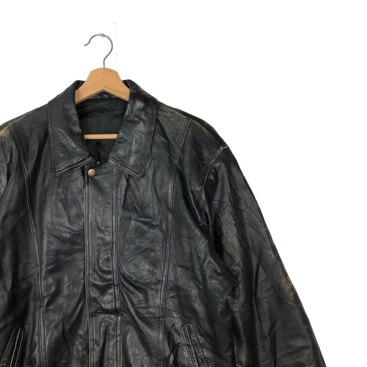 Japanese Brand VINTAGE BOMBER LEATHER JACKET RACER JUBIAN TOKYO FUR Size US M / EU 48-50 / 2 - 5 Thumbnail