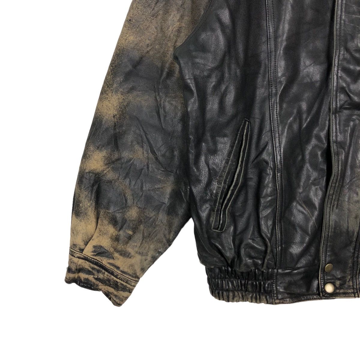 Japanese Brand VINTAGE BOMBER LEATHER JACKET RACER JUBIAN TOKYO FUR Size US M / EU 48-50 / 2 - 3 Thumbnail
