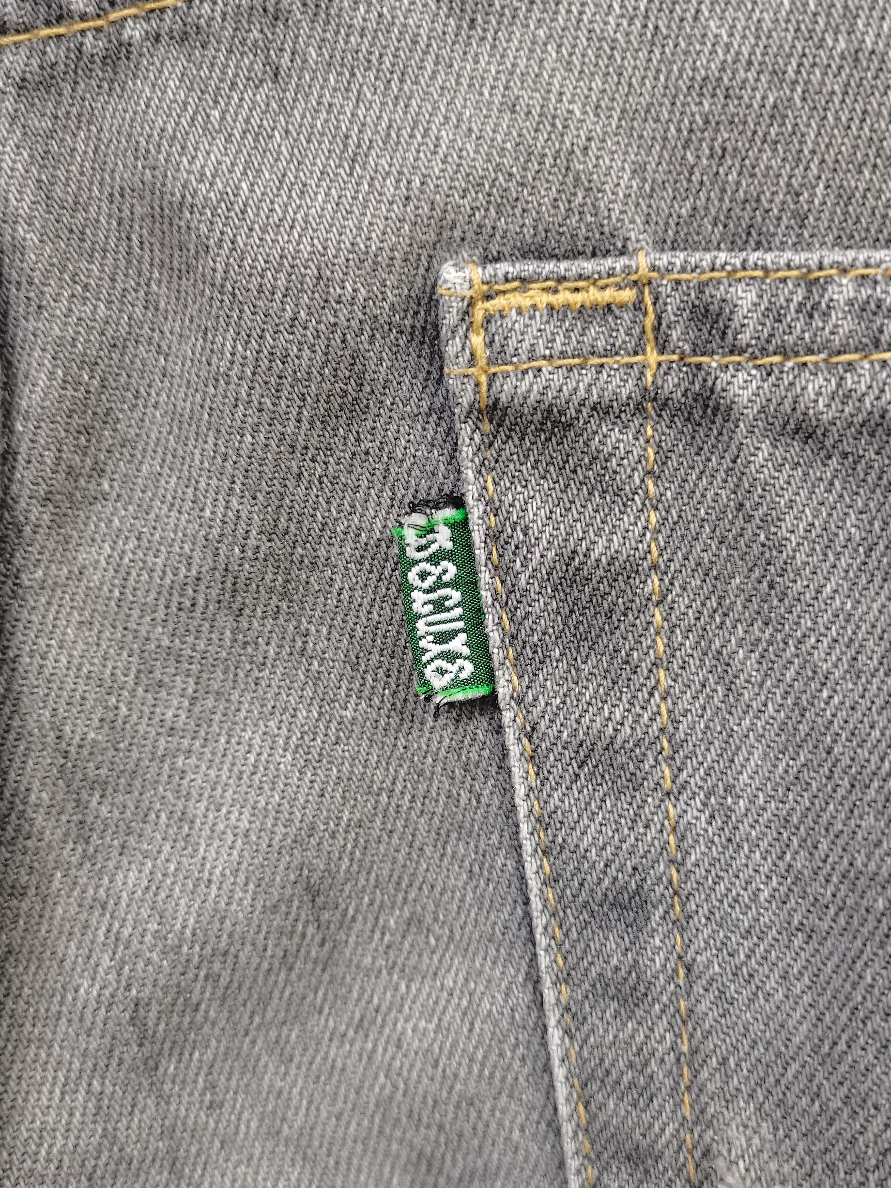 DELUXE 🔥🔥🔥DELUXE JAPAN Mechanical Tools Design Denim Jeans Rare Size US 33 - 15 Thumbnail