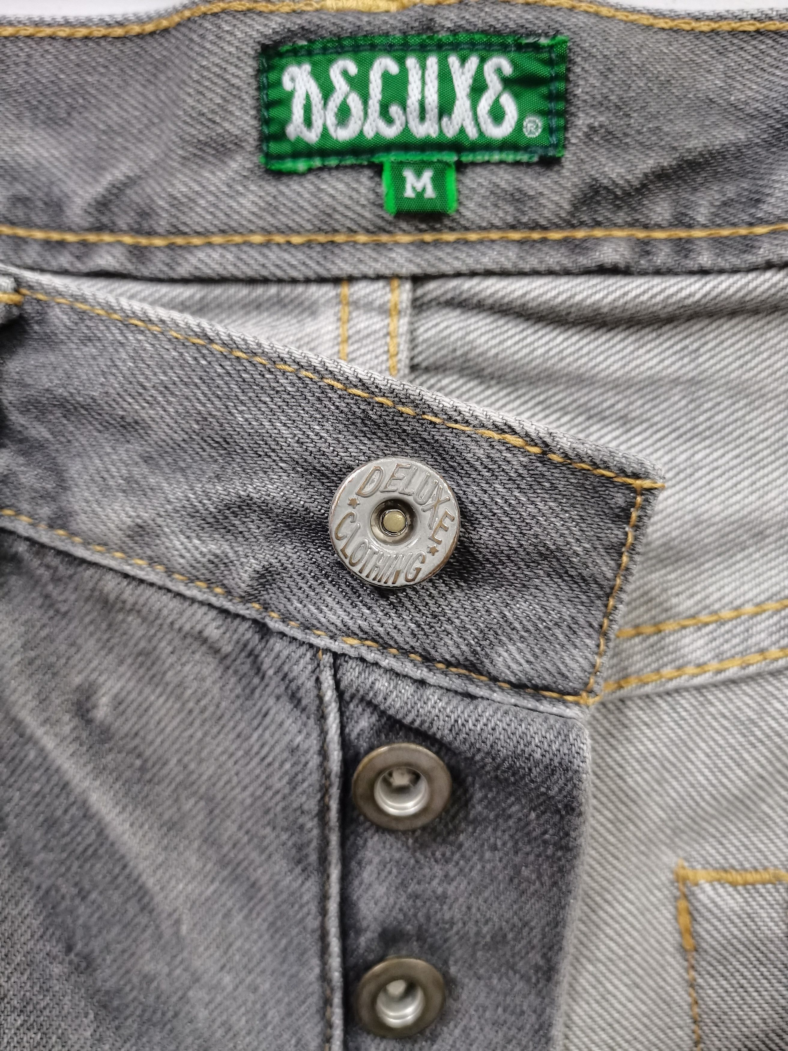 DELUXE 🔥🔥🔥DELUXE JAPAN Mechanical Tools Design Denim Jeans Rare Size US 33 - 24 Thumbnail
