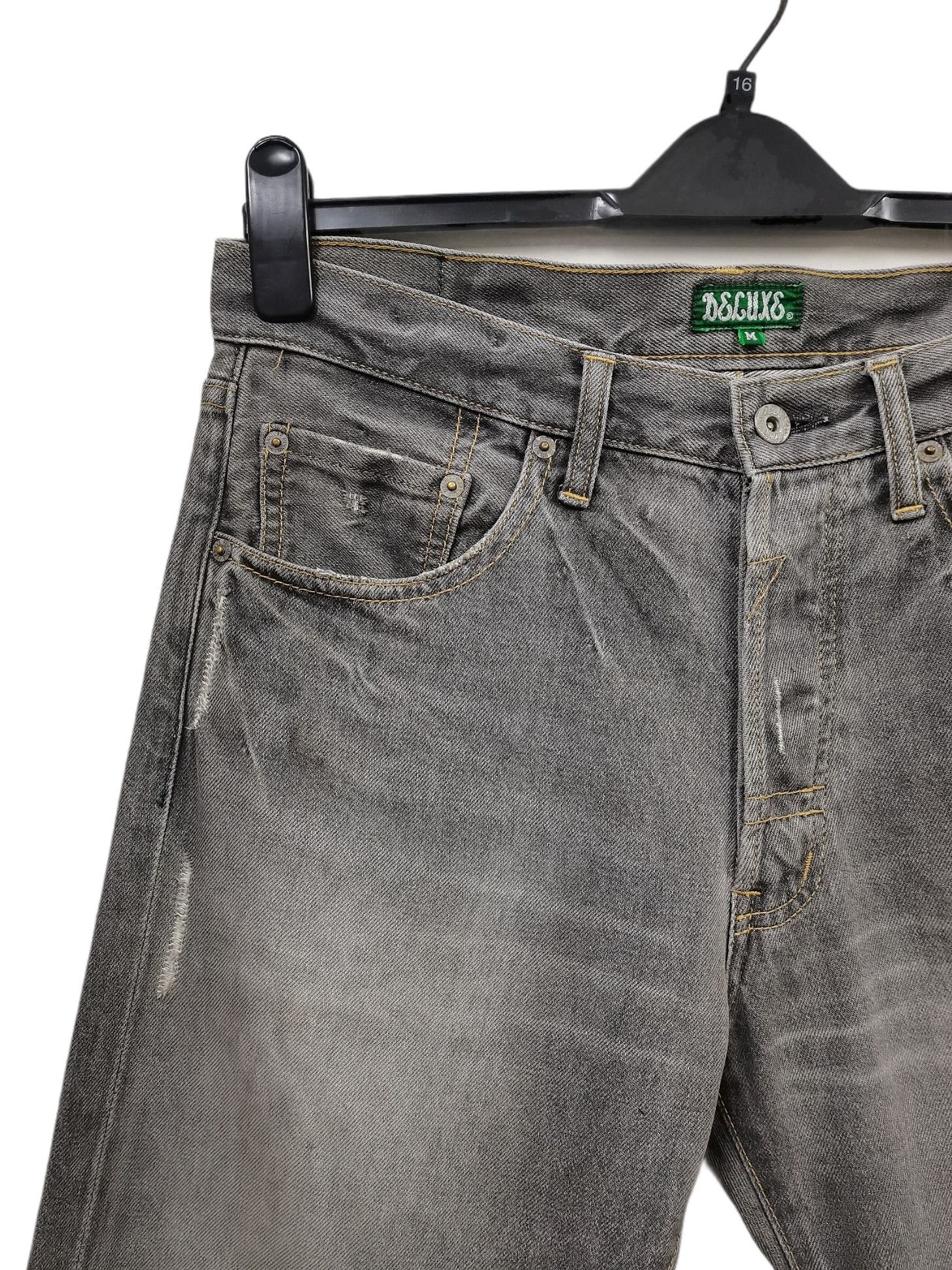 DELUXE 🔥🔥🔥DELUXE JAPAN Mechanical Tools Design Denim Jeans Rare Size US 33 - 7 Thumbnail