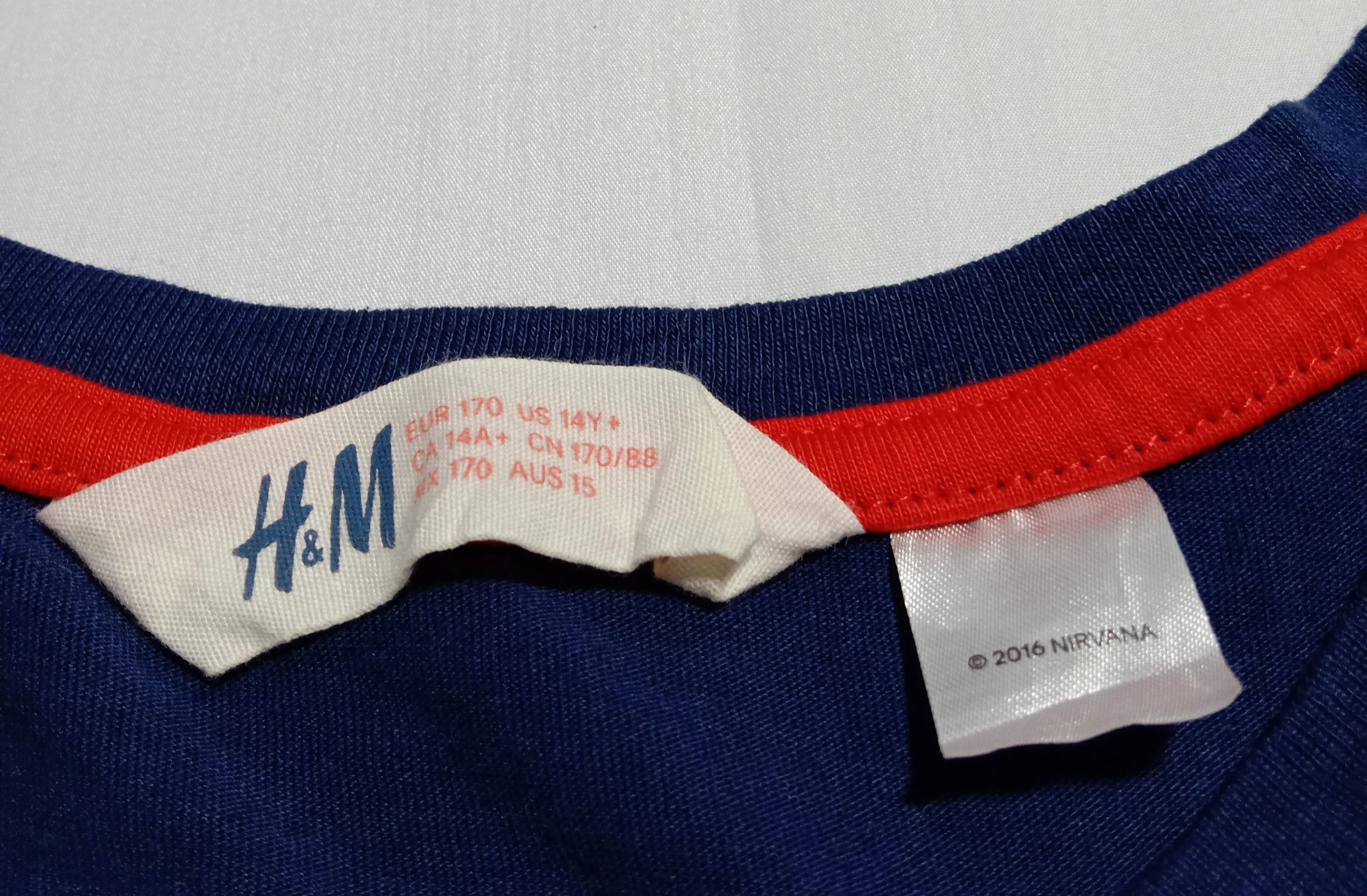 H&M H&M​ x Nirvana Blue Unisex Tee Size US S / EU 44-46 / 1 - 3 Thumbnail