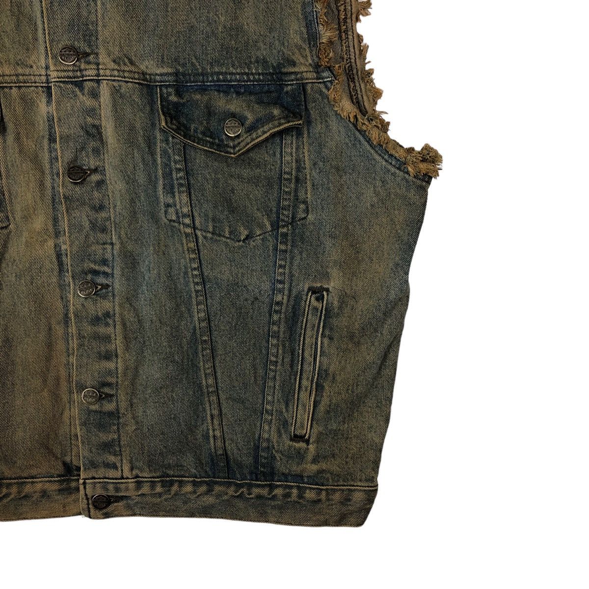 Harley Davidson VERY RARE TANK TOP DENIM BIG LOGO USA HARLEY DAVIDSON Size US L / EU 52-54 / 3 - 6 Thumbnail