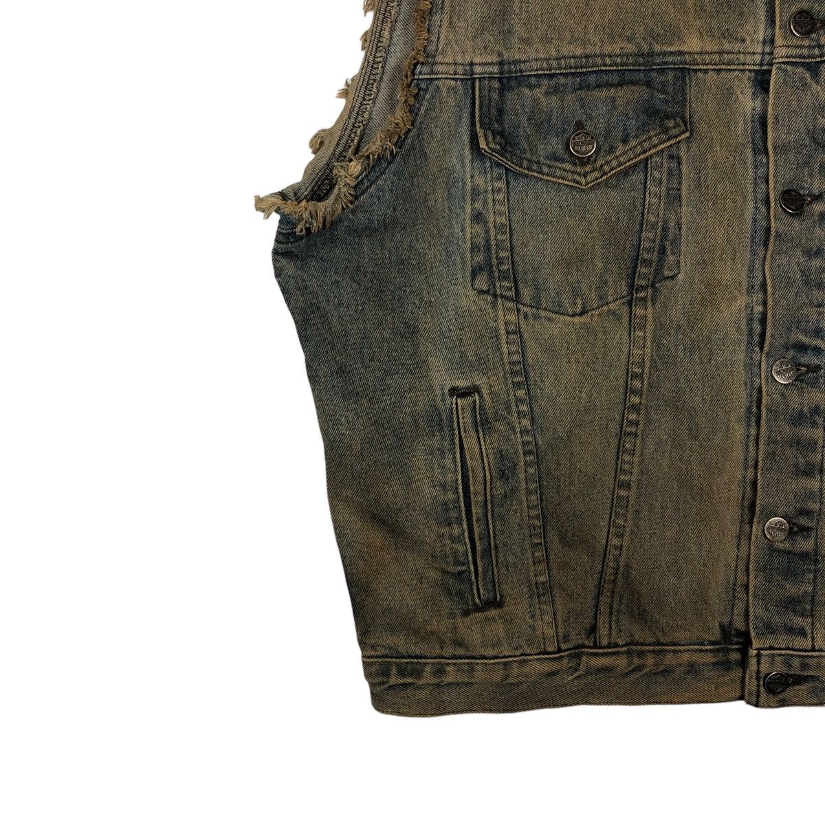Harley Davidson VERY RARE TANK TOP DENIM BIG LOGO USA HARLEY DAVIDSON Size US L / EU 52-54 / 3 - 5 Thumbnail