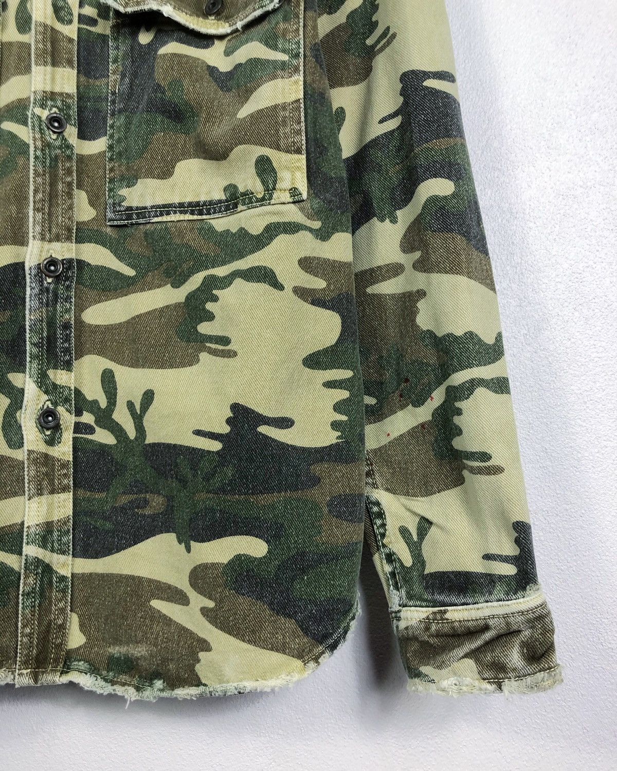 Zara Rare Zara Man Military Camo Jacket Distressed Design Size US M / EU 48-50 / 2 - 4 Thumbnail