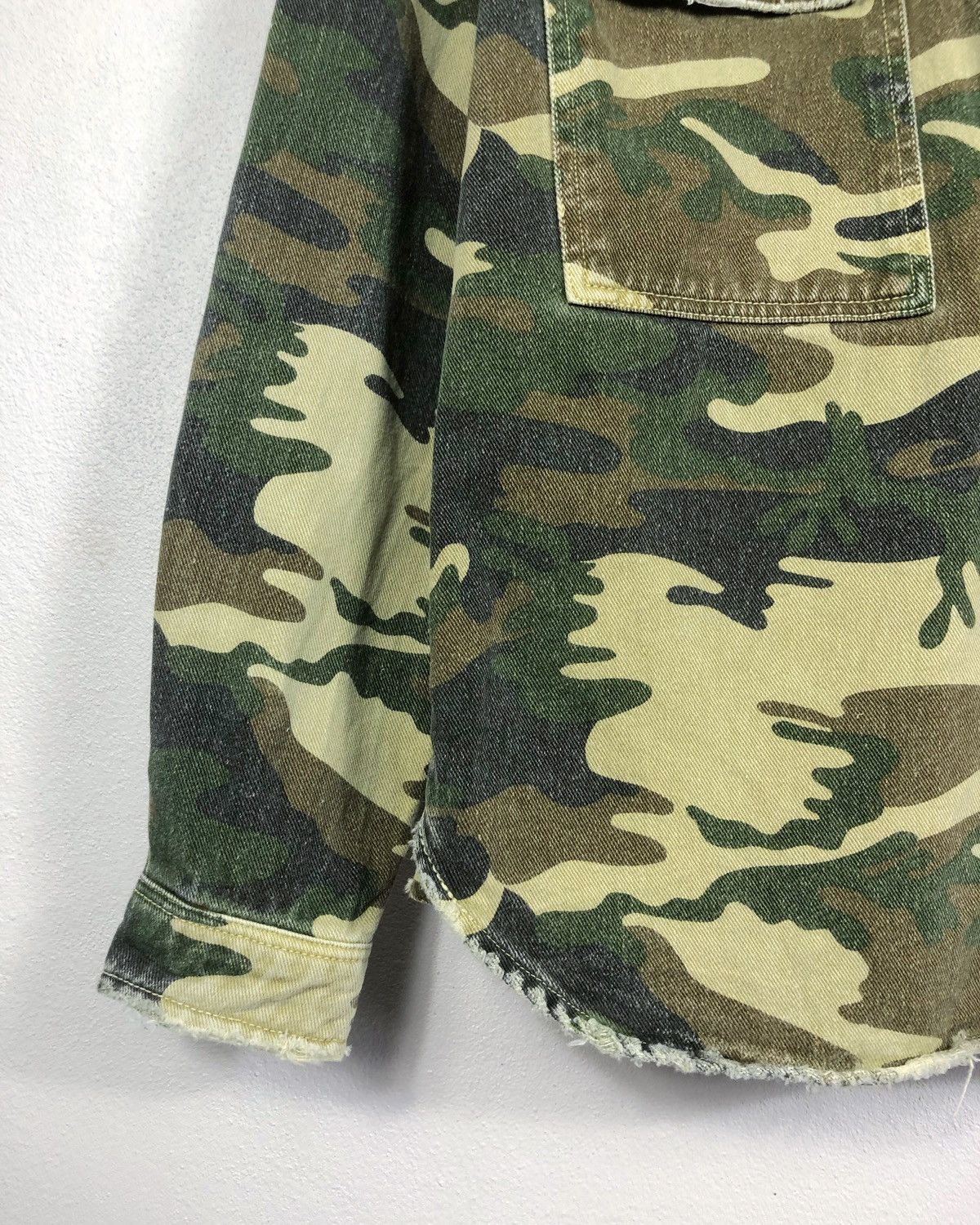 Zara Rare Zara Man Military Camo Jacket Distressed Design Size US M / EU 48-50 / 2 - 3 Thumbnail