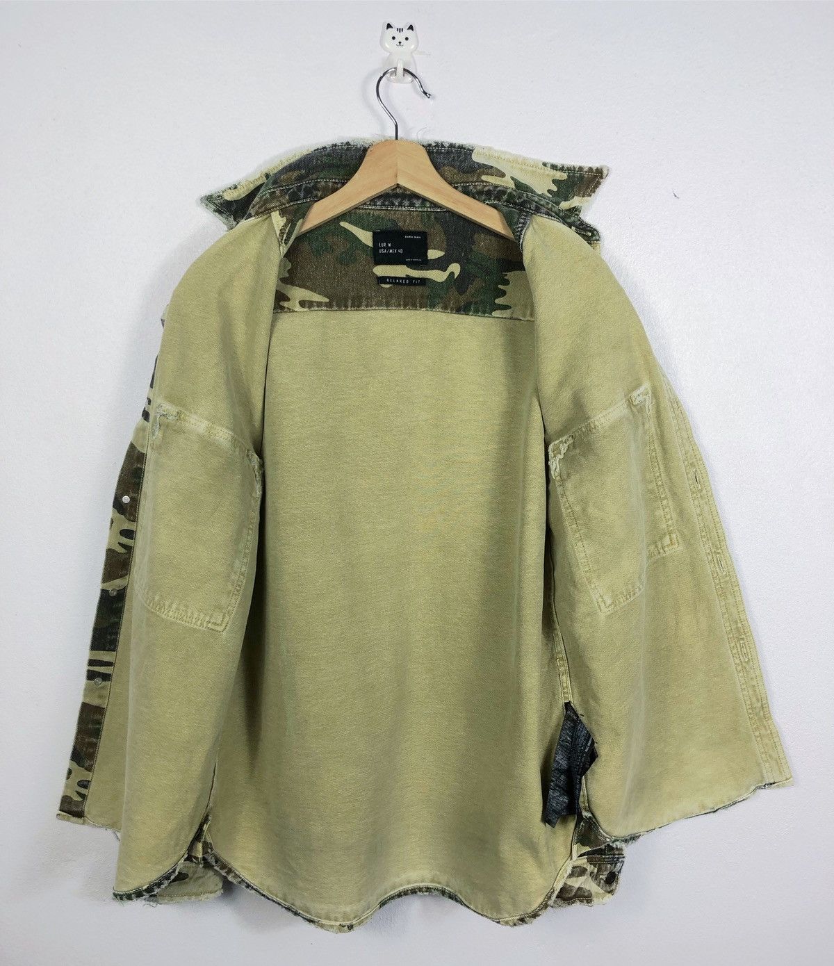 Zara Rare Zara Man Military Camo Jacket Distressed Design Size US M / EU 48-50 / 2 - 8 Thumbnail