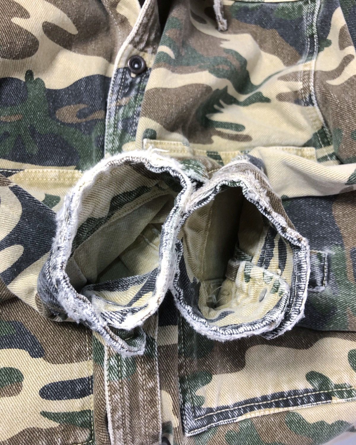 Zara Rare Zara Man Military Camo Jacket Distressed Design Size US M / EU 48-50 / 2 - 12 Thumbnail